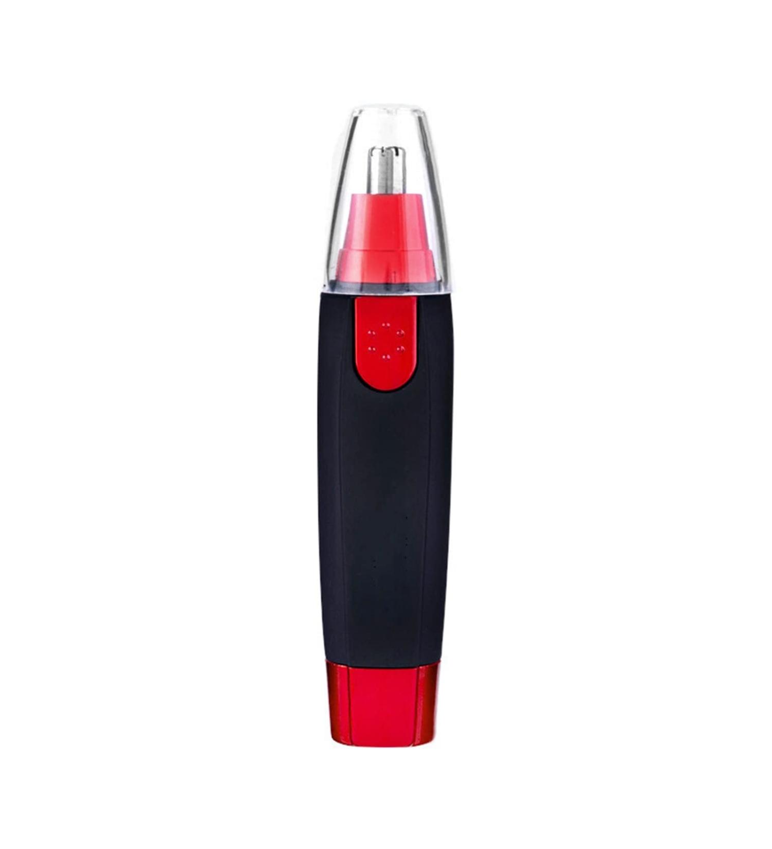 Nose Hair Trimmer Hair Trimmer Tools Scissors Ear Neck Eyebrow Epilator Removal Shaver Trimmer (Color : Red Black)