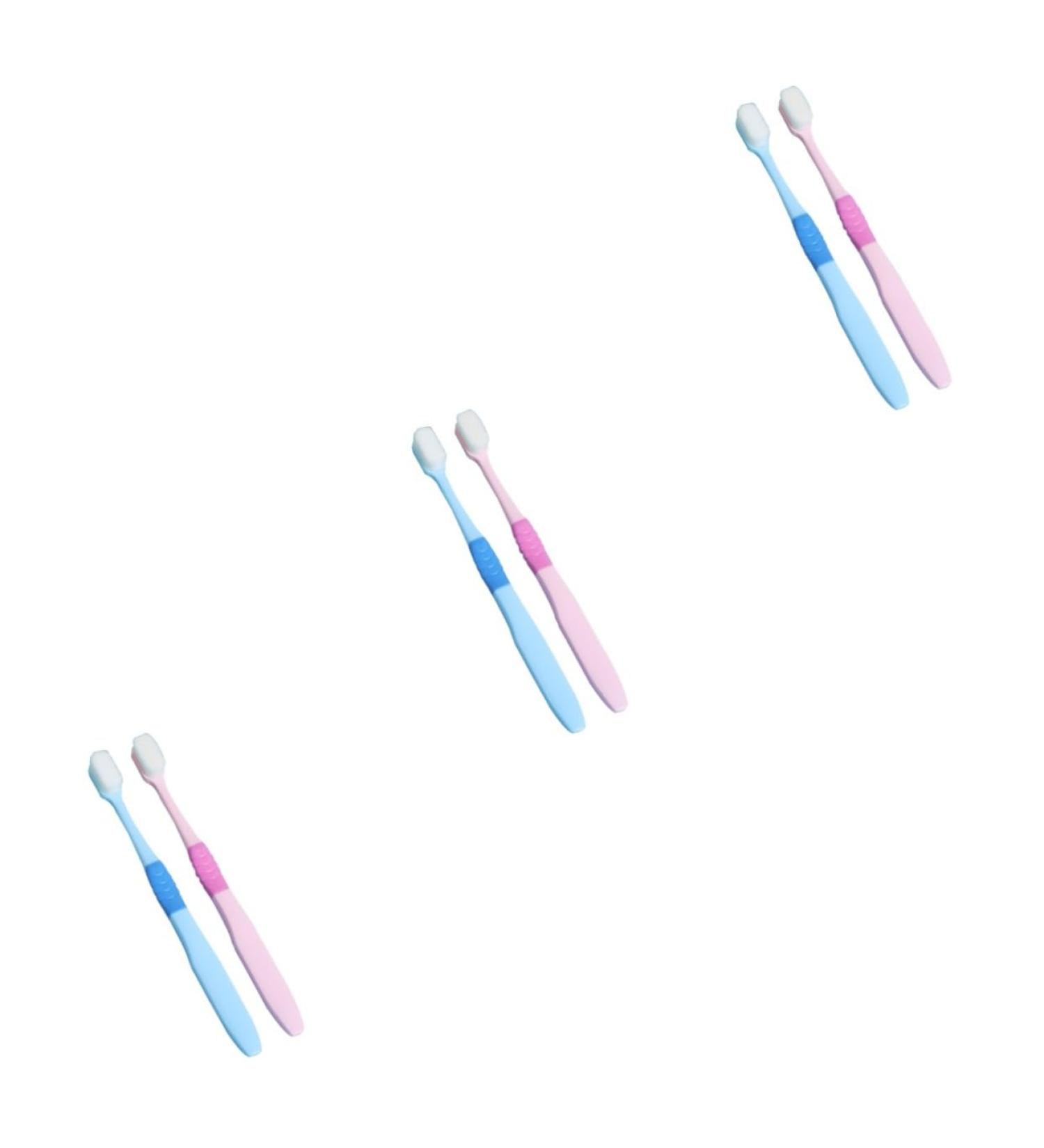 Minkissy 6 Pcs Child Toothbrush Set - Fur Oral Care for Kids & Pregnant Women | Small Brush Head for Gentle Cleaning - Buy Online on GoSupps.com