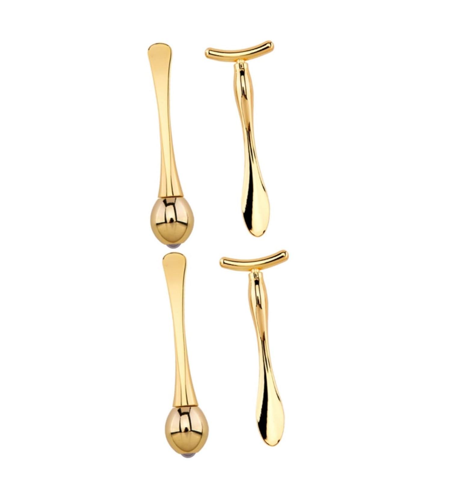 FRCOLOR 2 Sets Eye Massage Roller T-Bar for Dark Circles | Skin Care Tools & Eye Cream Massage Stick | Best Facial Tools for Radiant Skin - Buy Online on GoSupps.com