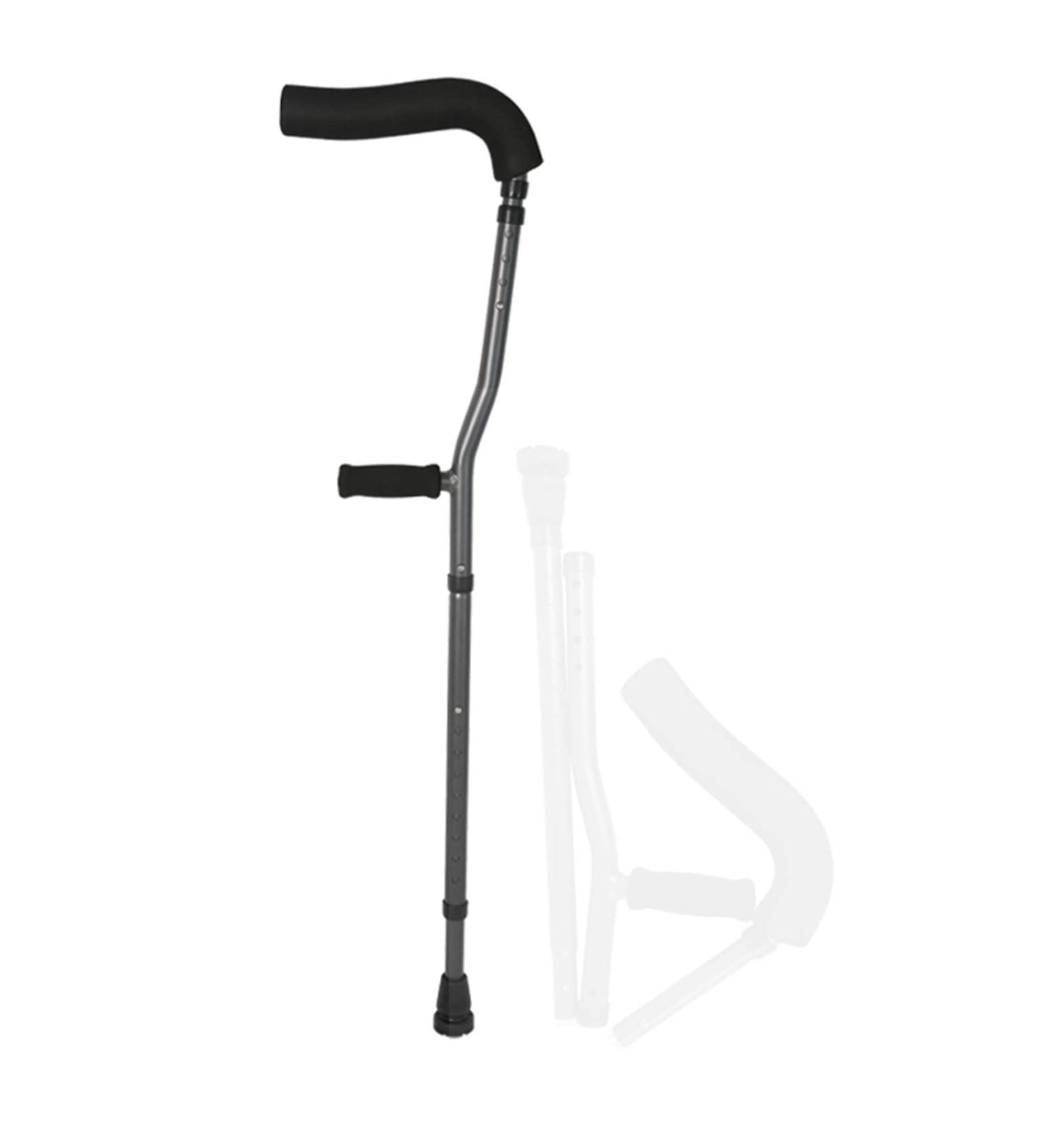 Underarm Crutch Adult Portable Folding Walking Cane F-Shape Adjustable Telescopic Crutch for Seniors Disabled Elderly Decorate Lucky Star - Buy Online on GoSupps.com