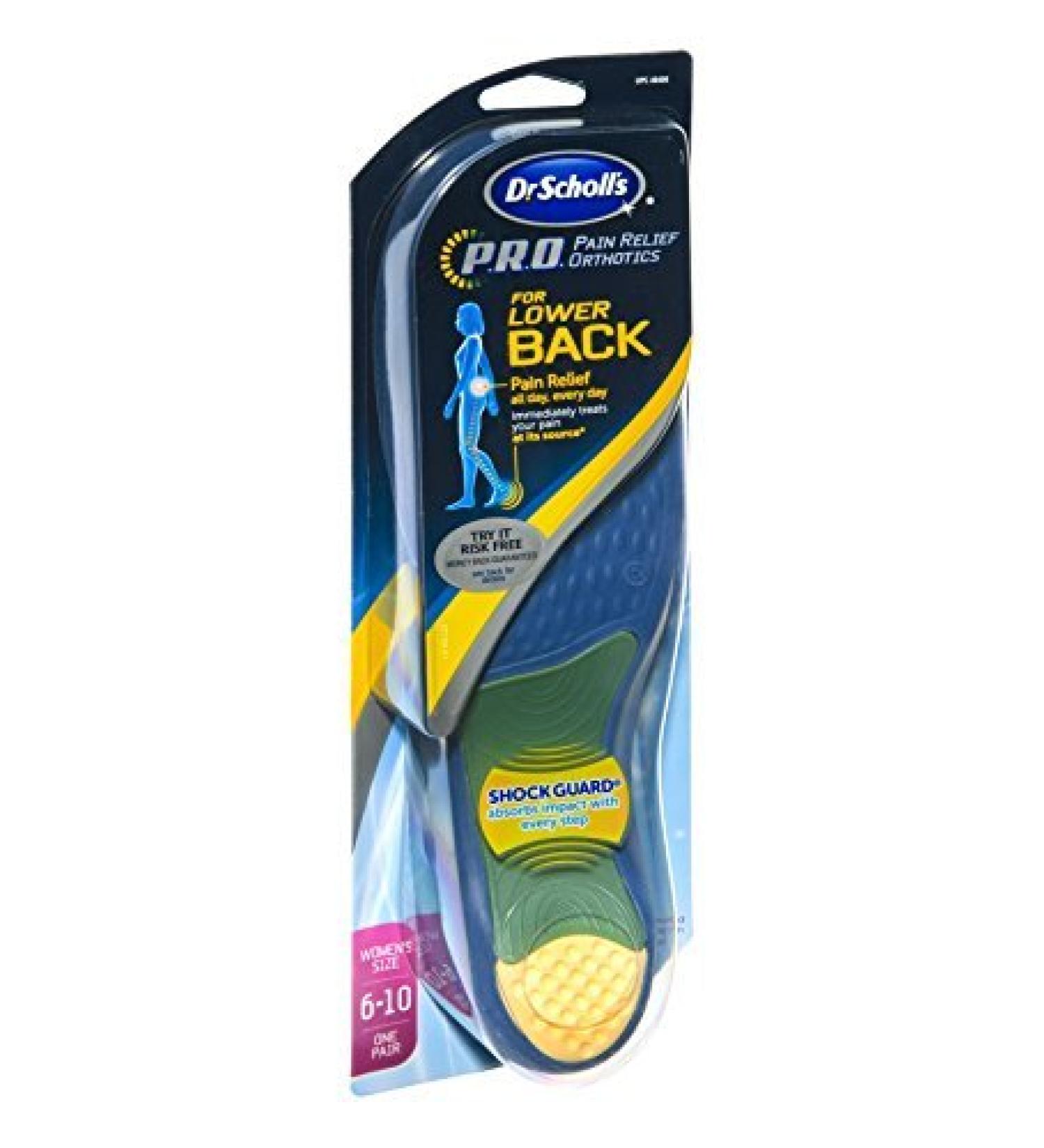 Dr. Scholl's Back Pain Relief Orthotic Insoles for Women-1 pair