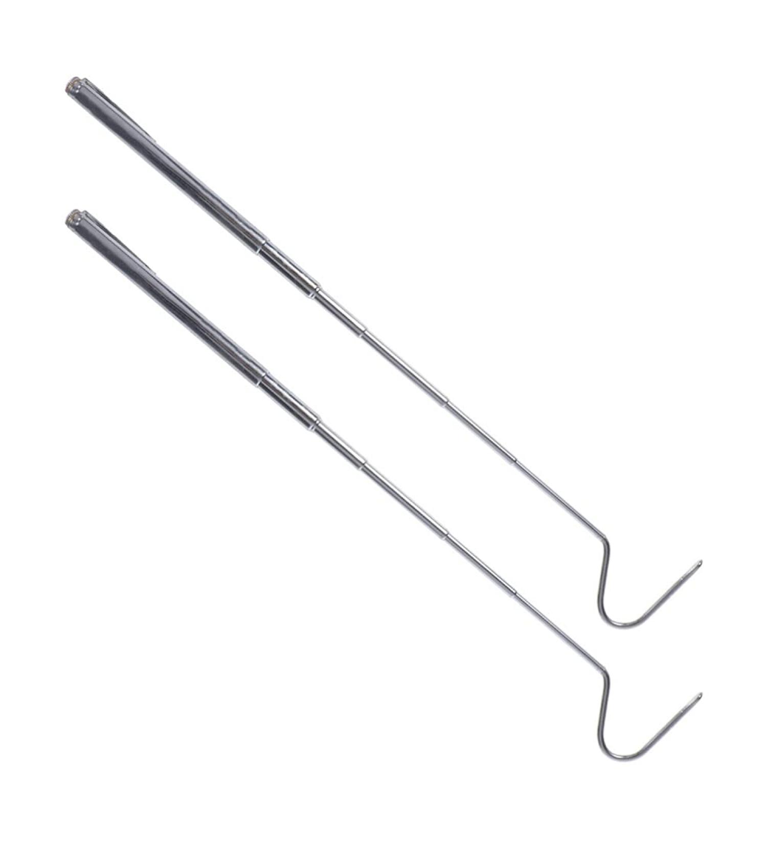 Yardwe 2pcs Snake Grabbers - 68cm Reptile Grabber & Snake Tong for Catching and Controlling Snakes - Silver Snake Hook for Rattle Snake Catcher - Buy Online on GoSupps.com