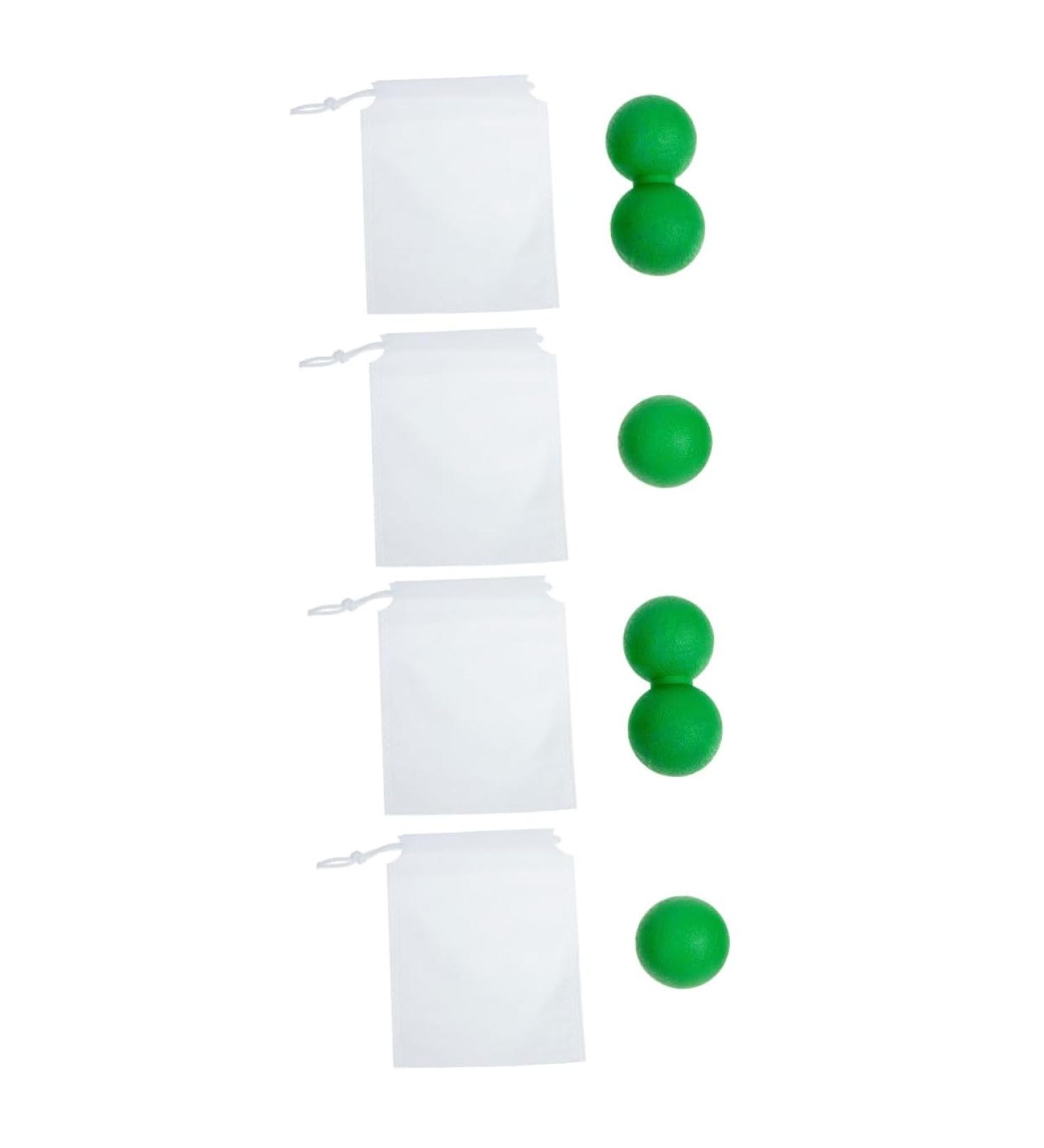 Frcolor 2 Sets Fascia Ball Massage & Foot Massage Gear | Muscle Relaxation & Pain Relief | Peanut Massage Ball for Ultimate Relaxation - Buy Online on GoSupps.com