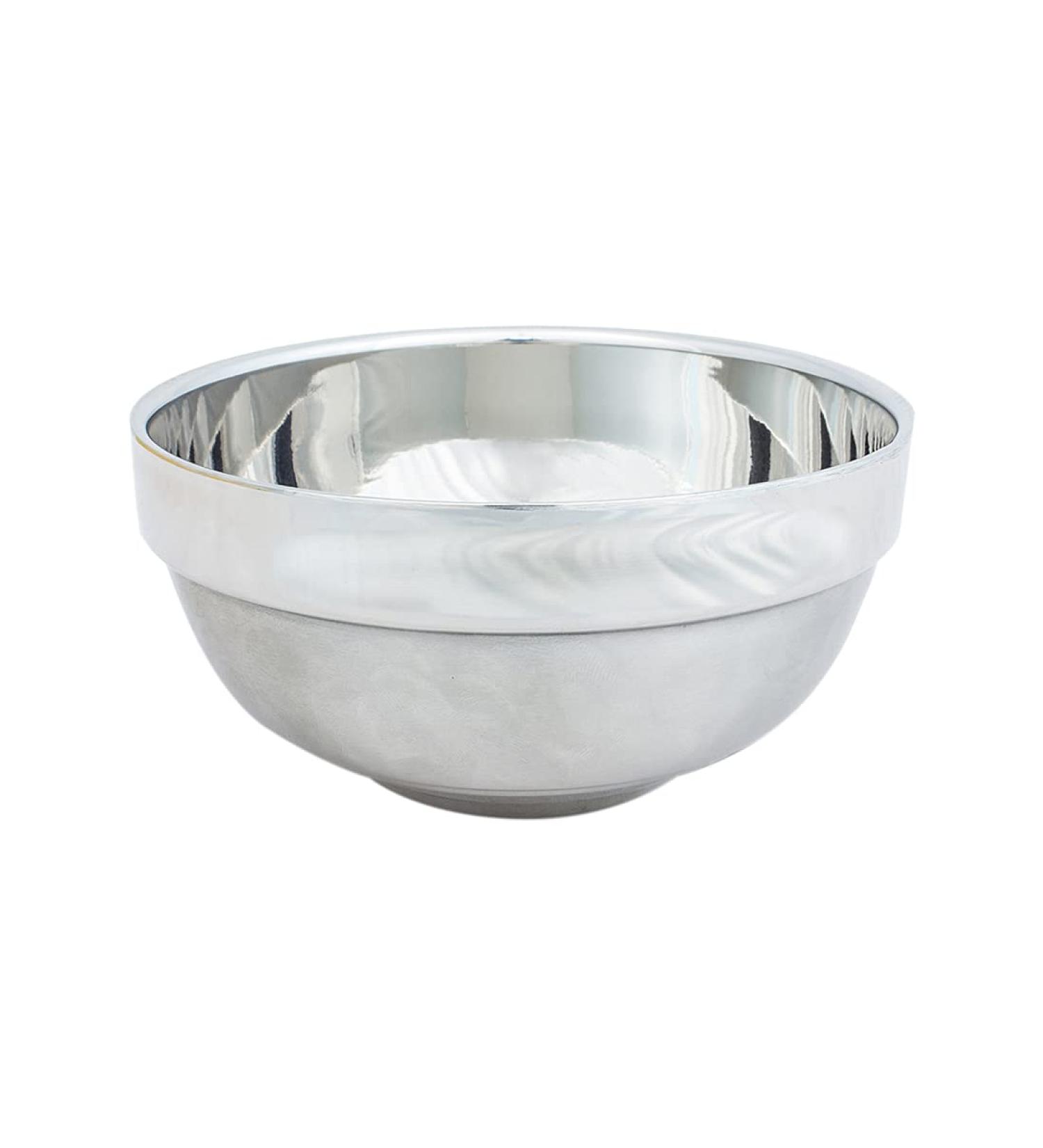 The Bluebeards Revenge Traditional Stainless Steel Lathering Shaving Bowl for Shaving Creams and Soaps Single - Buy Online on GoSupps.com