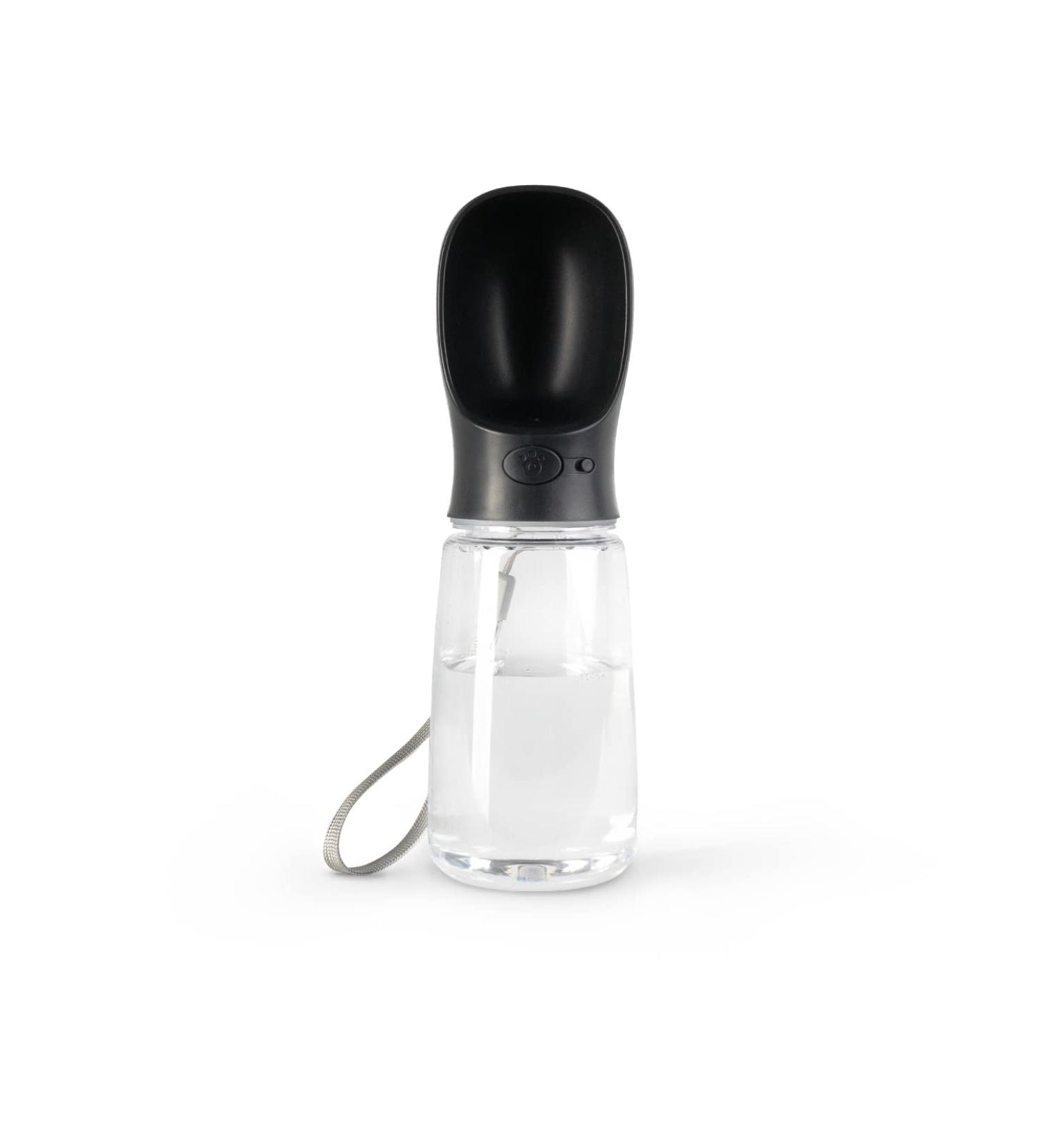 Lionto 500ml Portable Leak-Proof Water Bottle for Dogs - On-the-Go Black Dog Drinking Dispenser - Buy Online on GoSupps.com