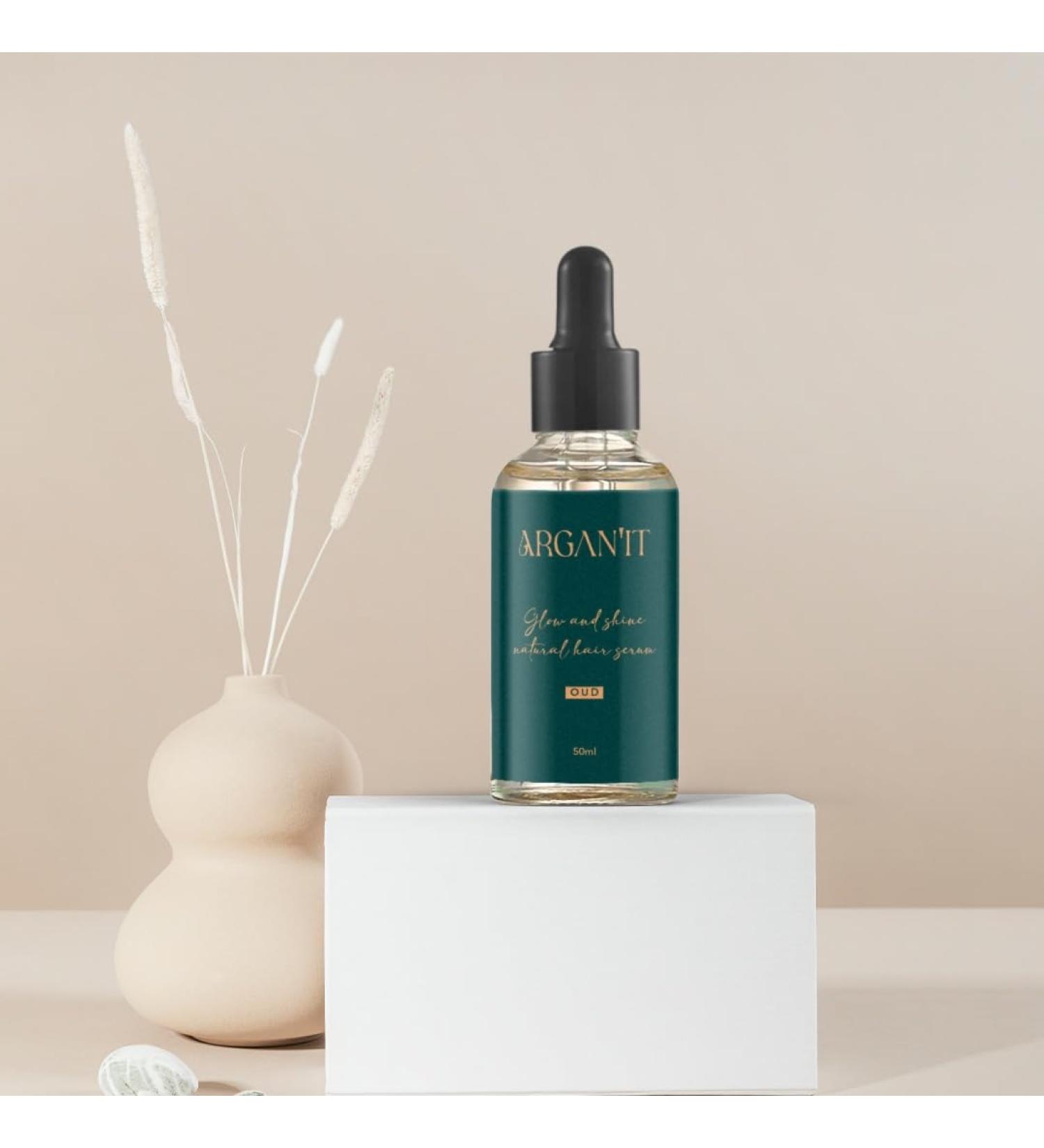Argan' It Glow and Shine Natural Hair Serum - Oud Infused - 50 ml (1.7 fl oz)