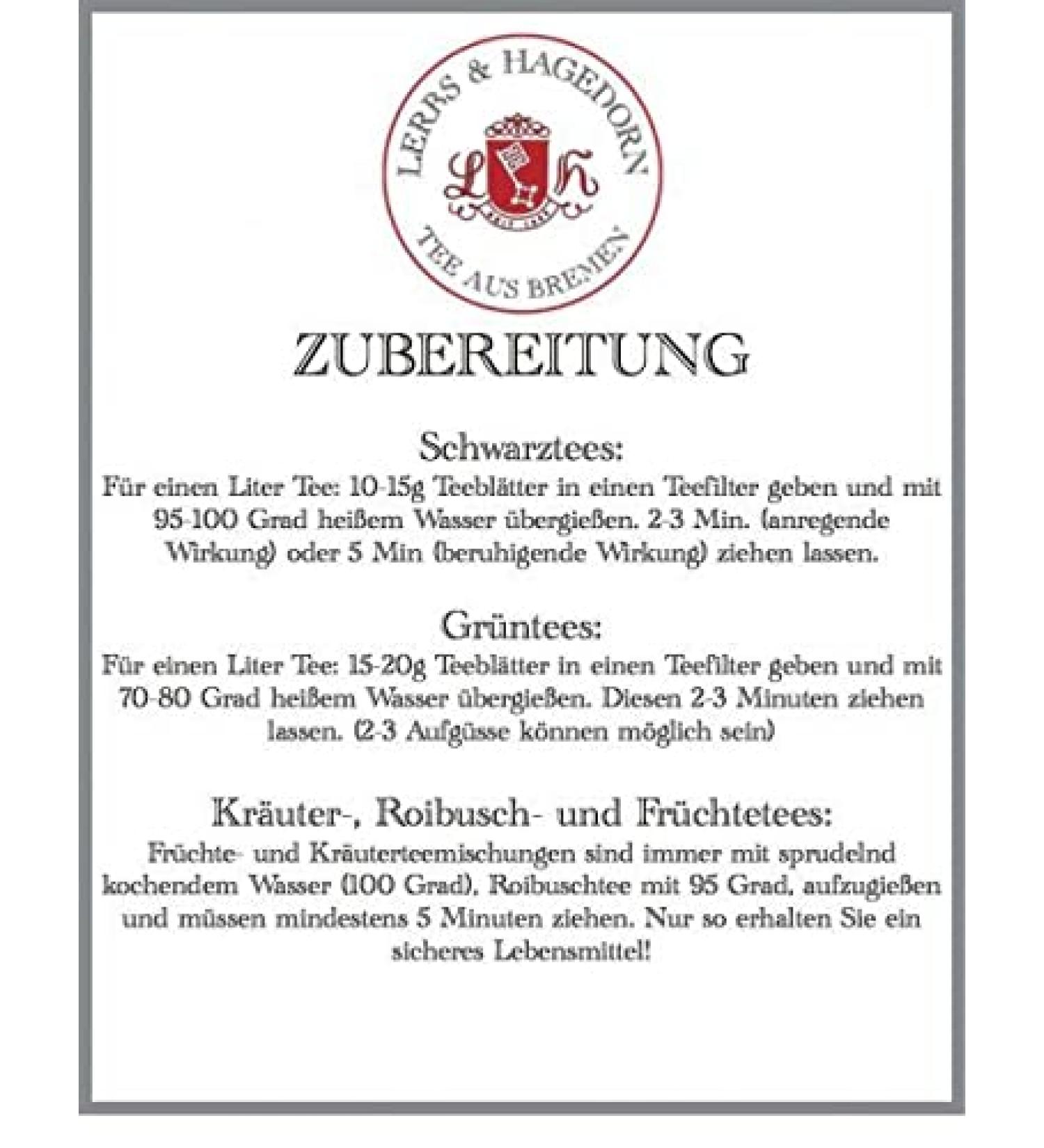  Lerbs & Hagedorn Lerbs & Hagedorn Chinese Japanese Gyokuro | Fine Green Tea 250 g (about 20 liters) - Buy Online on GoSupps.com