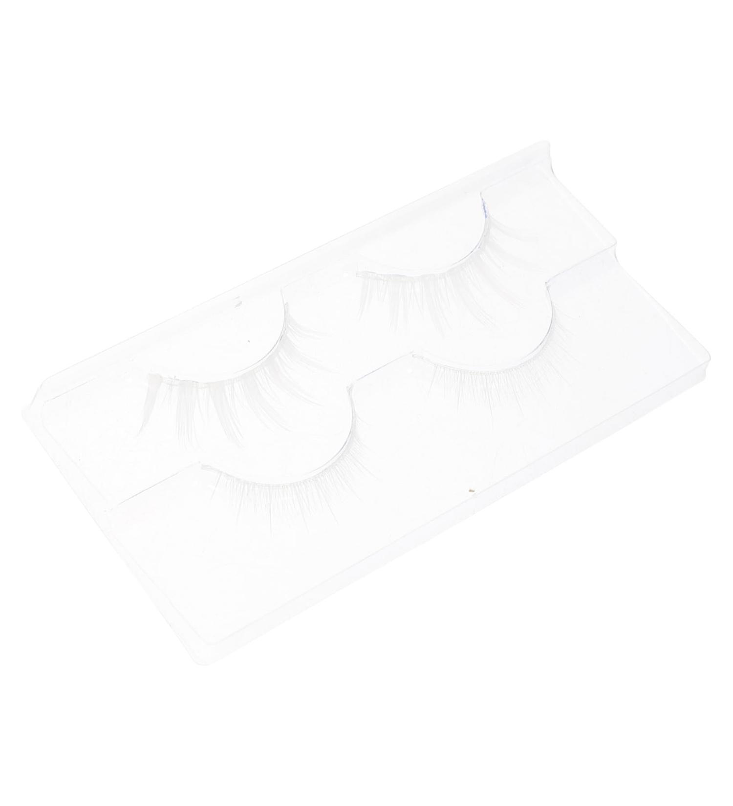 WOFASHPURET 2 Pairs White False Eyelashes Eye Makeup Tools White Faux Eyelashes Luxurious Eyelash White Eyelashes Wispy Fluffy Eyelashes Natural Eyelashes Extend Chemical Fiber Artificial 5d - Buy Online on GoSupps.com