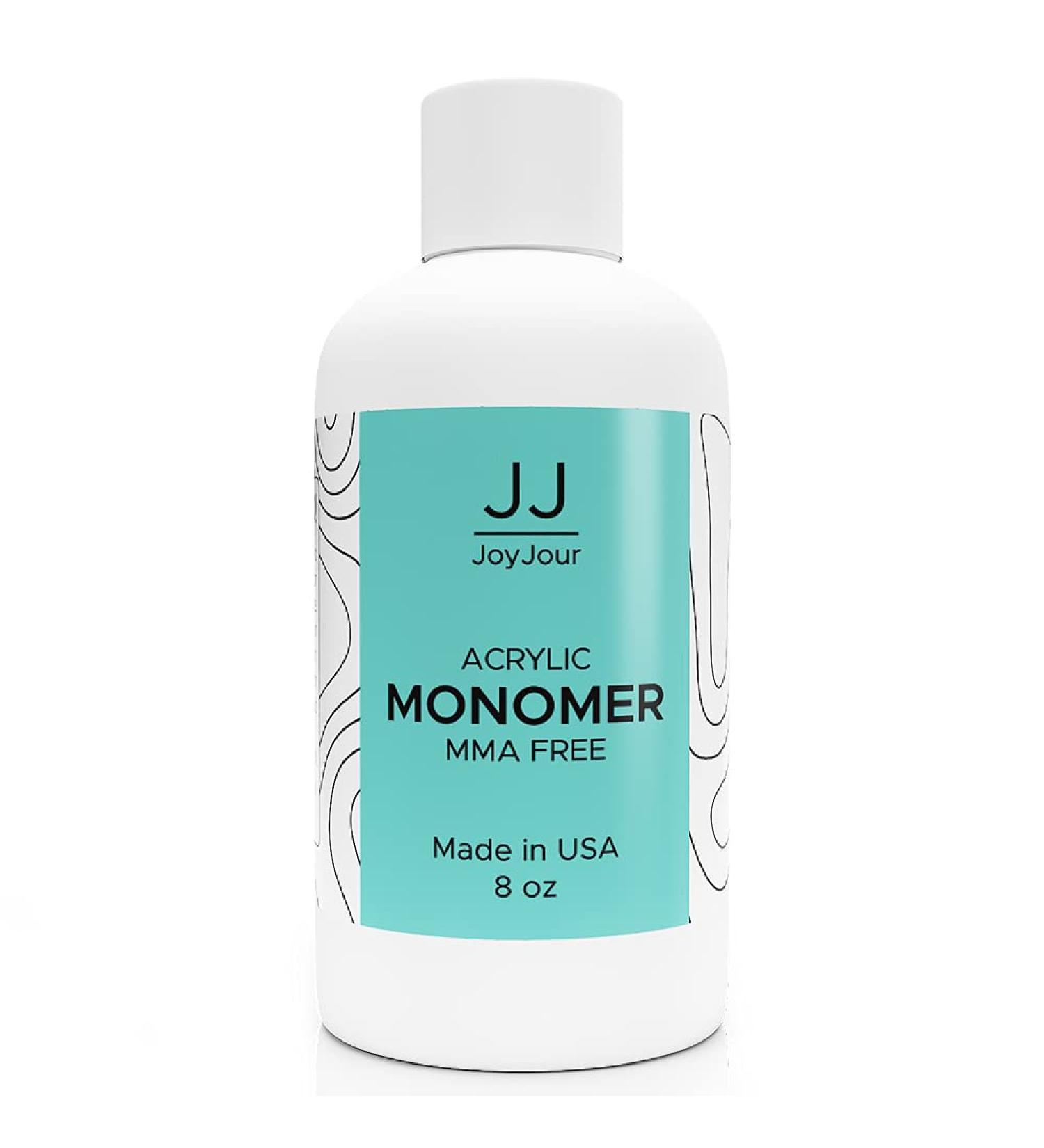 JoyJour Professional MMA-Free Acrylic Liquid Monomer - Ultra Shine, Strong Nails, Non-Yellowing Formula - 8oz - Buy Online on GoSupps.com
