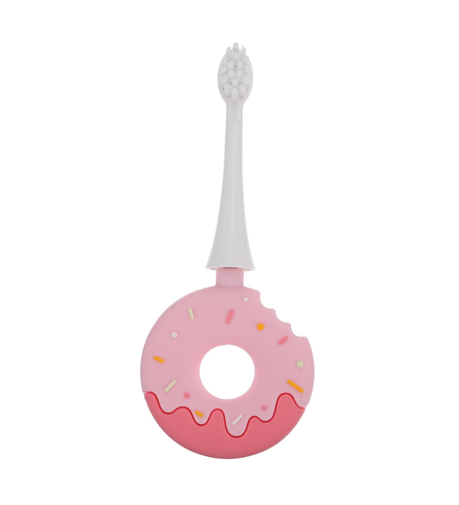 Shop FRCOLOR Pink Child Silicone Toothbrush | Portable Teeth Cleaning Brush for Kids - Buy Online on GoSupps.com