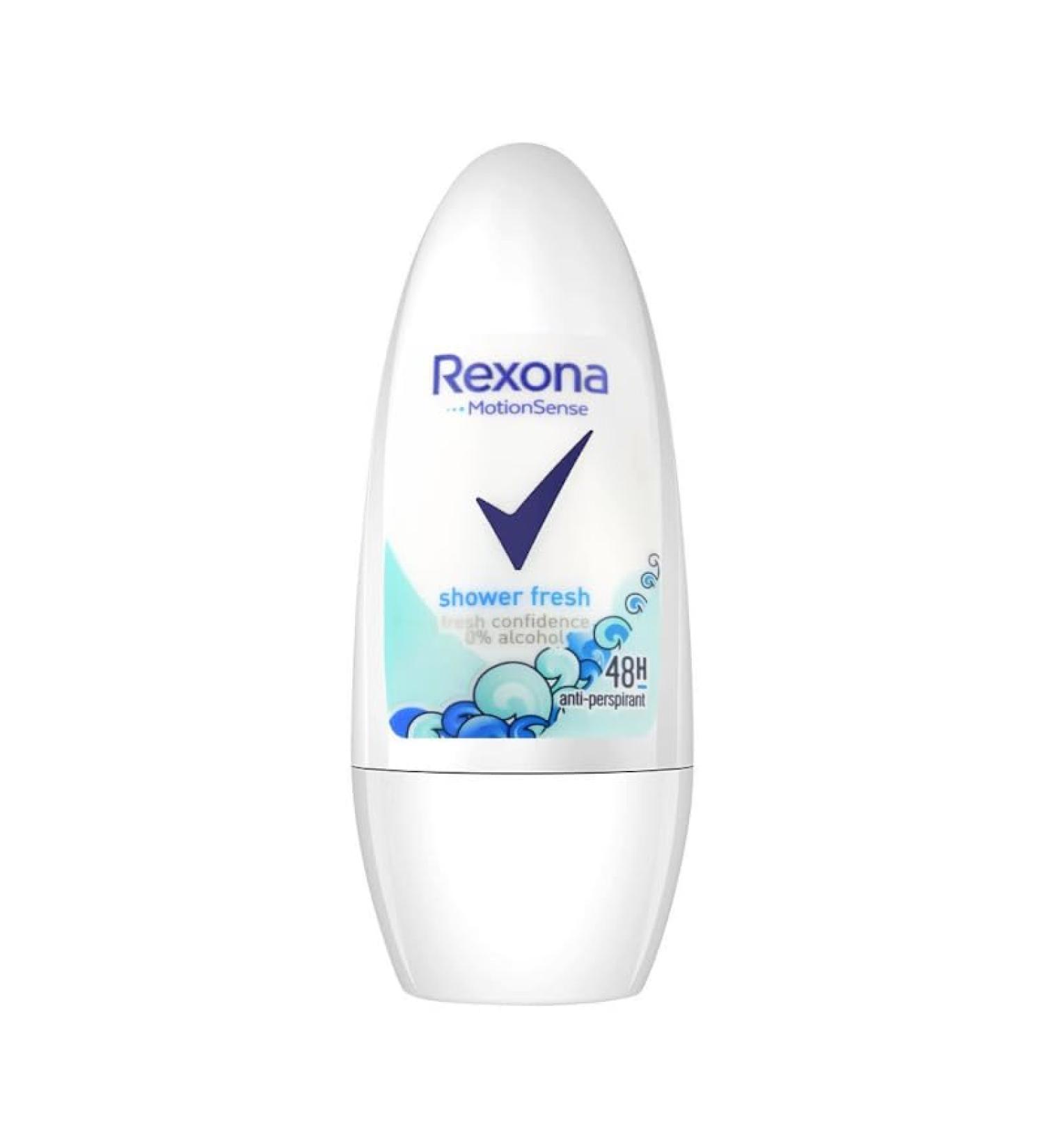 Rexona Rexona 6-pack of "Shower Fresh" roll-on deodorants for women white 50 ml