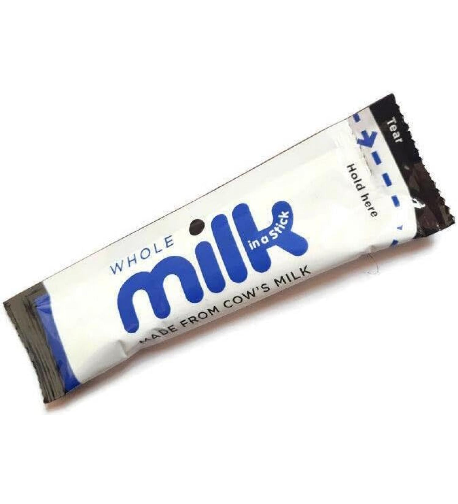 Lakeland Dairies Milk In A Stick - UHT Whole Milk Sachets - 10ml each. Full Fat. Ideal For Travel Airplanes and Hotels - Pack of 1
