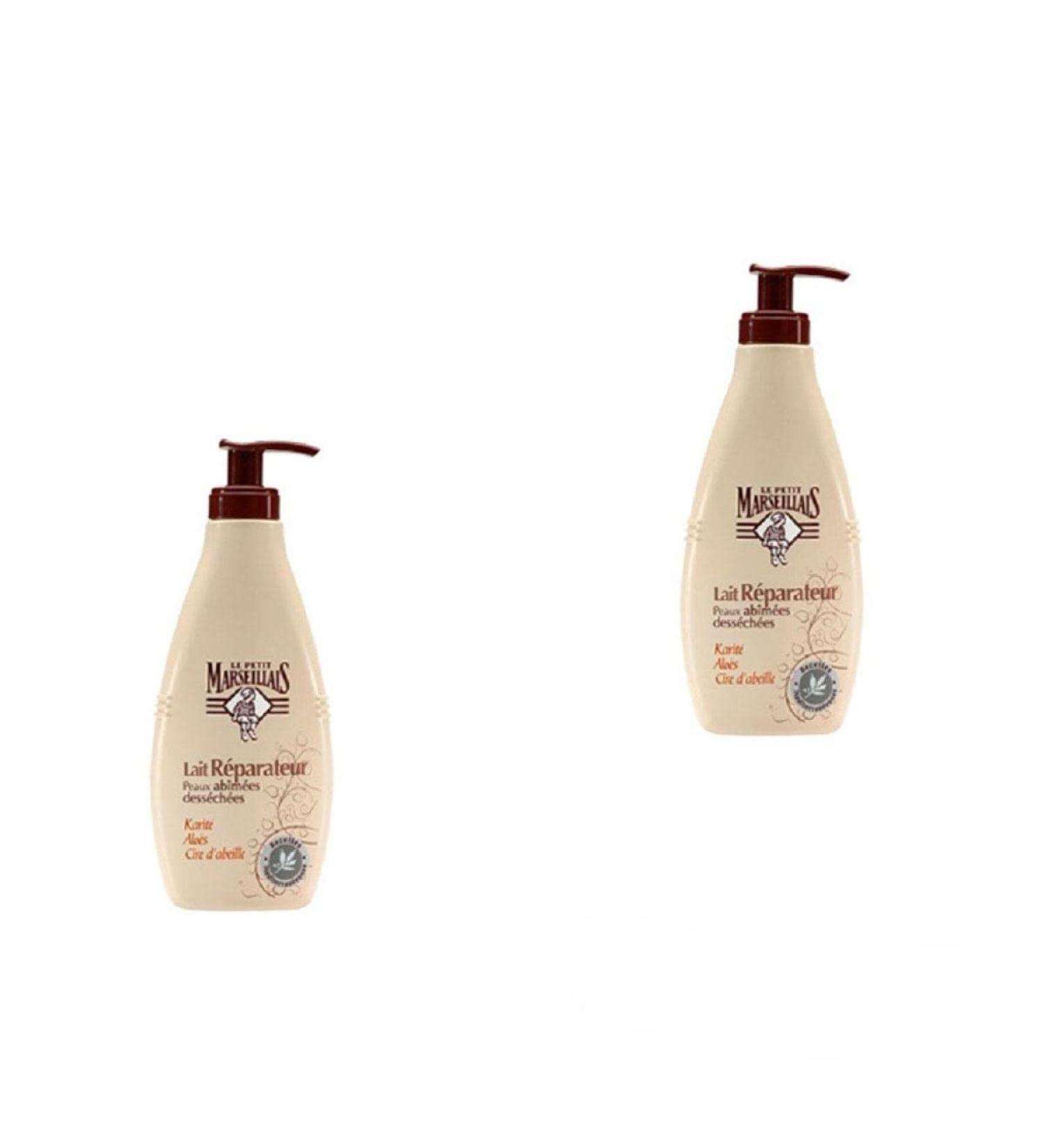 Le Petit Marseillais Body Lotion with Aloe Vera & Shea - Pack of 2 (2 x 250 ml) | Moisturizing French Skincare for All Skin Types - Buy Online on GoSupps.com