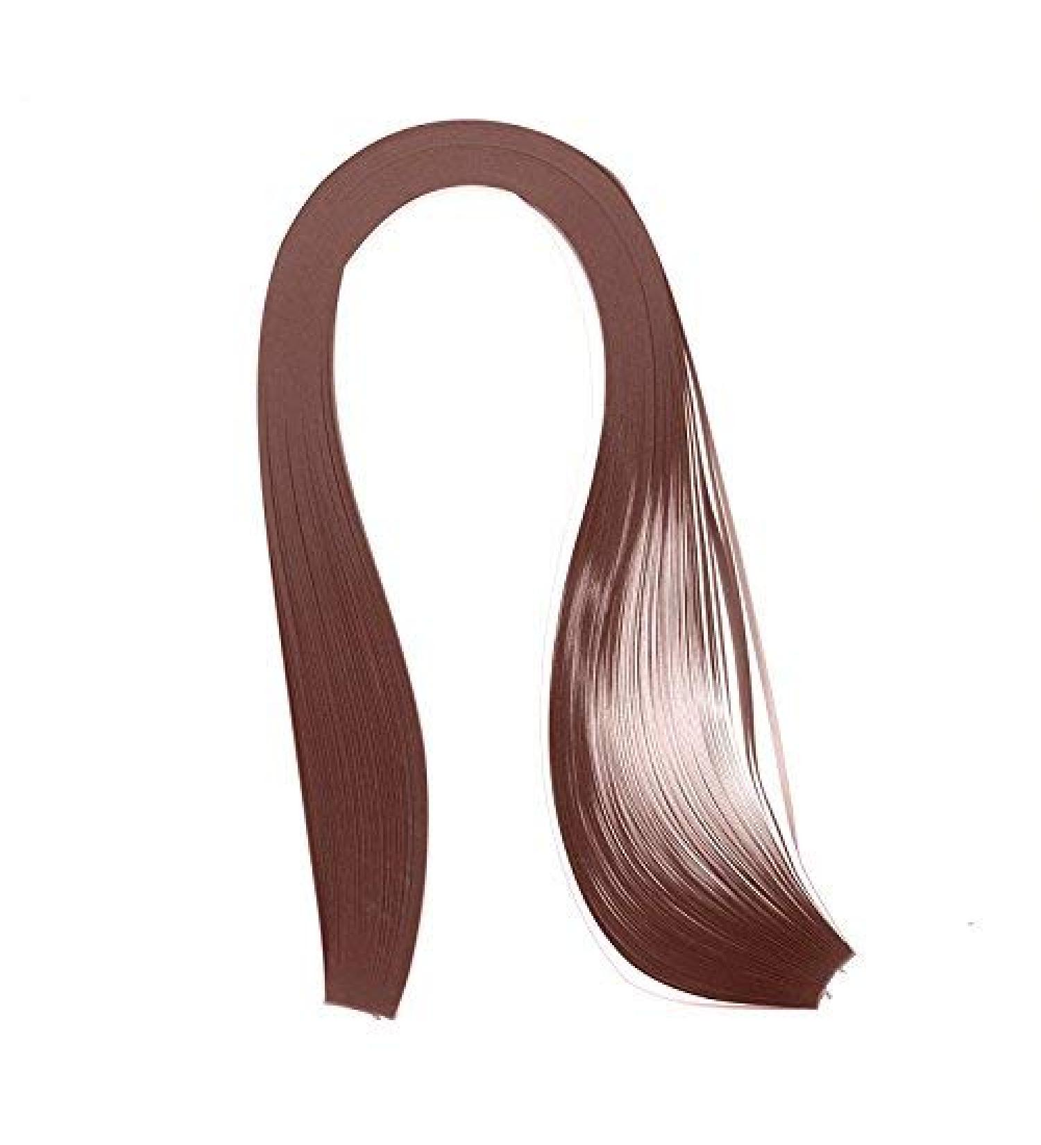 ODETOJOY Quilling Strips 5mm Brown Paper Quilling Set Strips Solid Color Origami Paper DIY Hand Crafts Quilling Paper Strips Brown