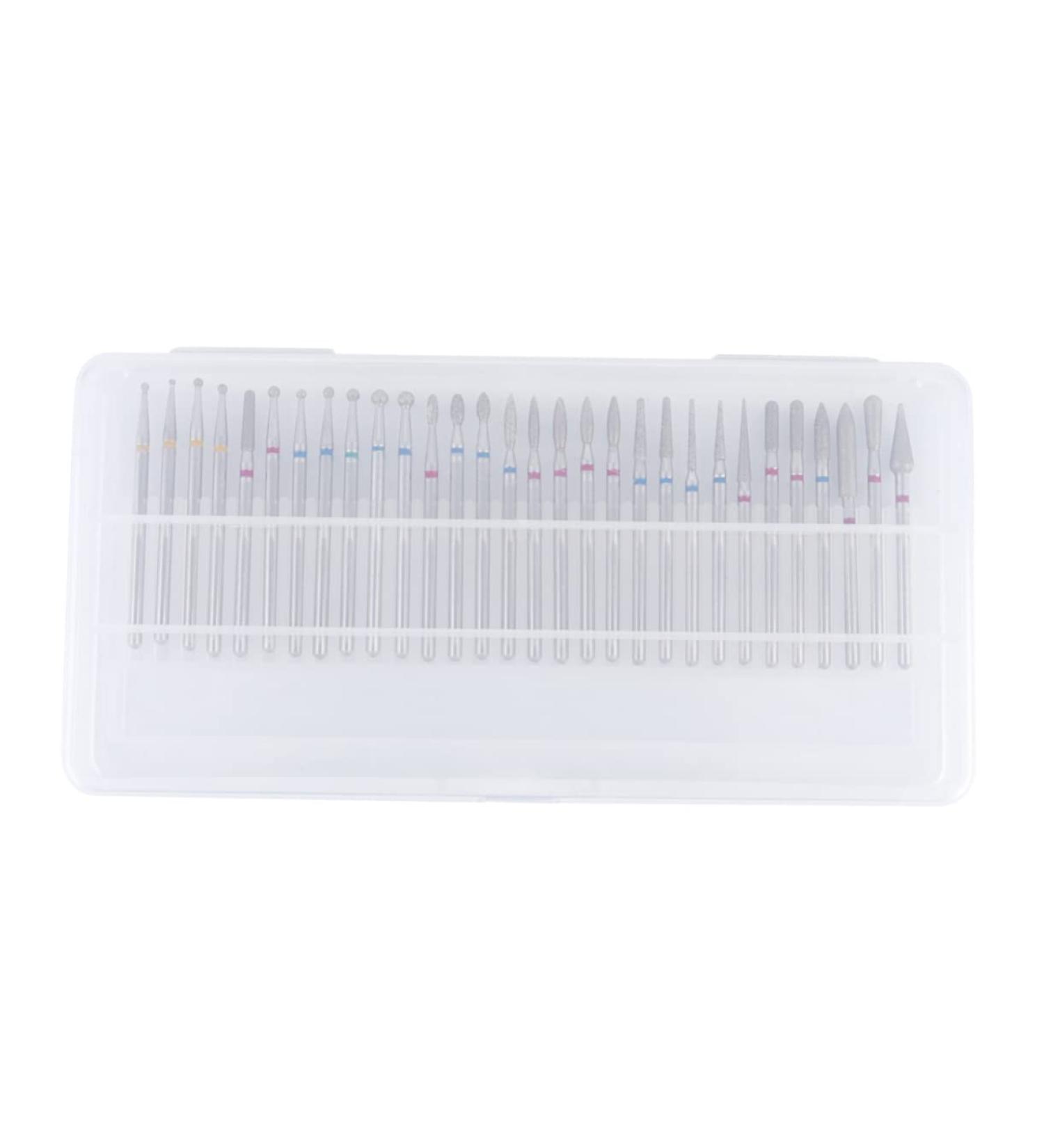 FRCOLOR 1 Box Nail Cylinder Head Grinding Head Polisher Diamond Drill Bit Manicure Set To Rotate - Buy Online on GoSupps.com