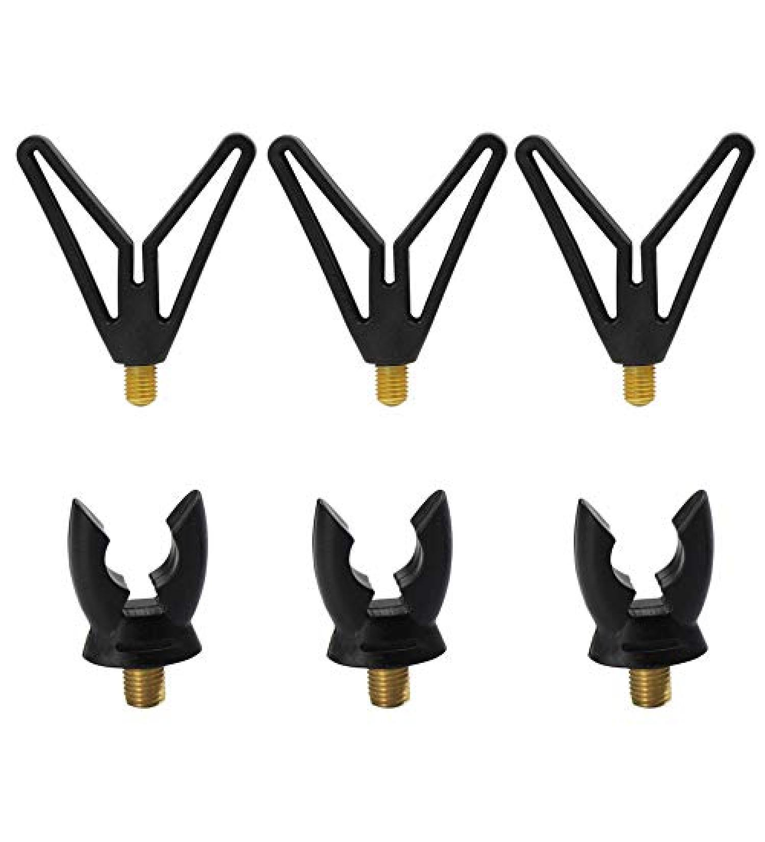 Premium Croch Butt Grip Rod Support with Brass Thread - 3x Rod Edition & 3x Butt Caps for Universal Rod Holders Rod Stands Rod Pods & Bank Sticks - Buy Online on GoSupps.com