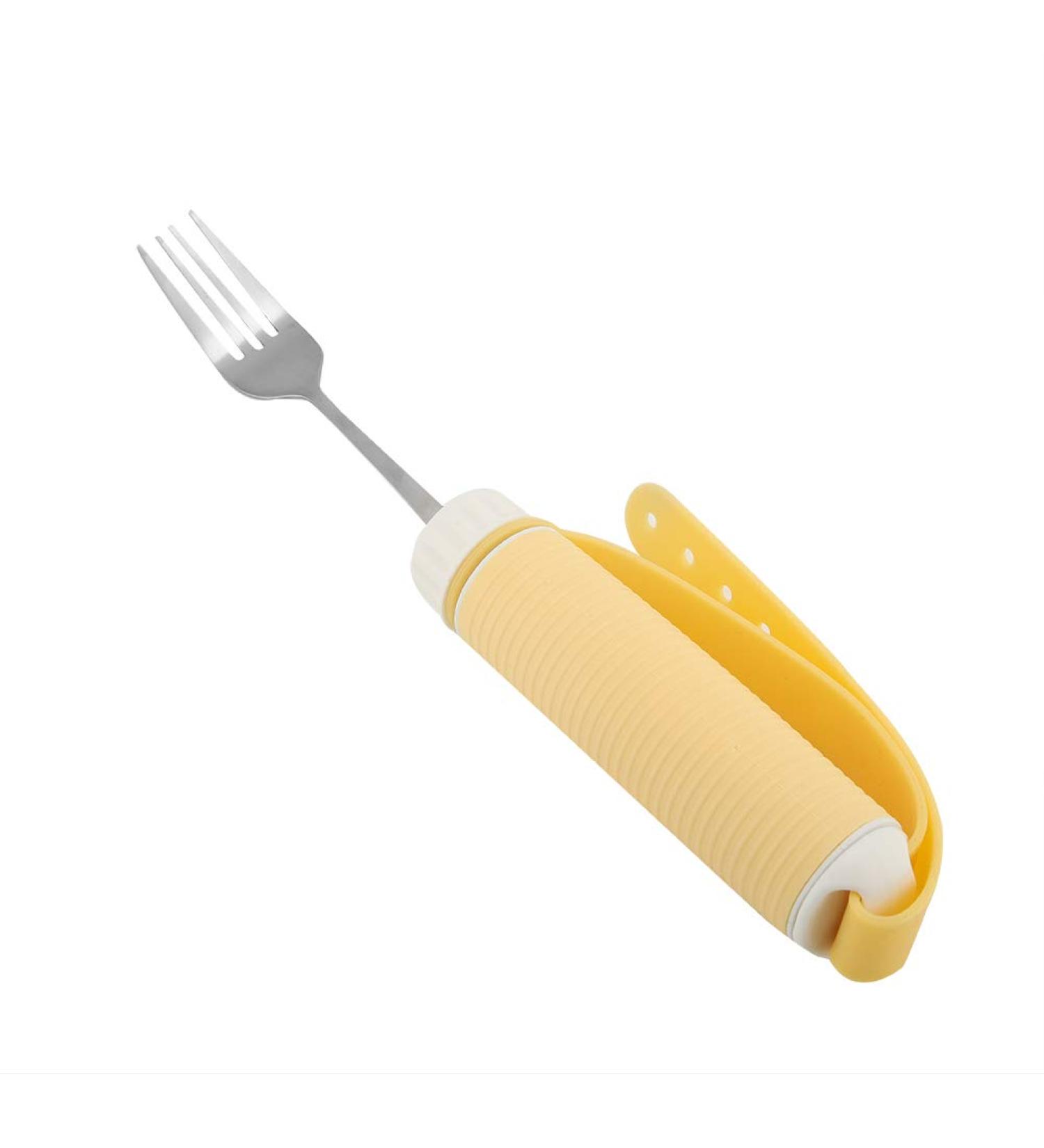 EVTSCAN Adaptive Utensils Disabled Patient Arthritis Elderly Kitchen Utensil Fork Or Spoon Removable Flexible Rotating Eating Tablewares (Fork) - Buy Online on GoSupps.com