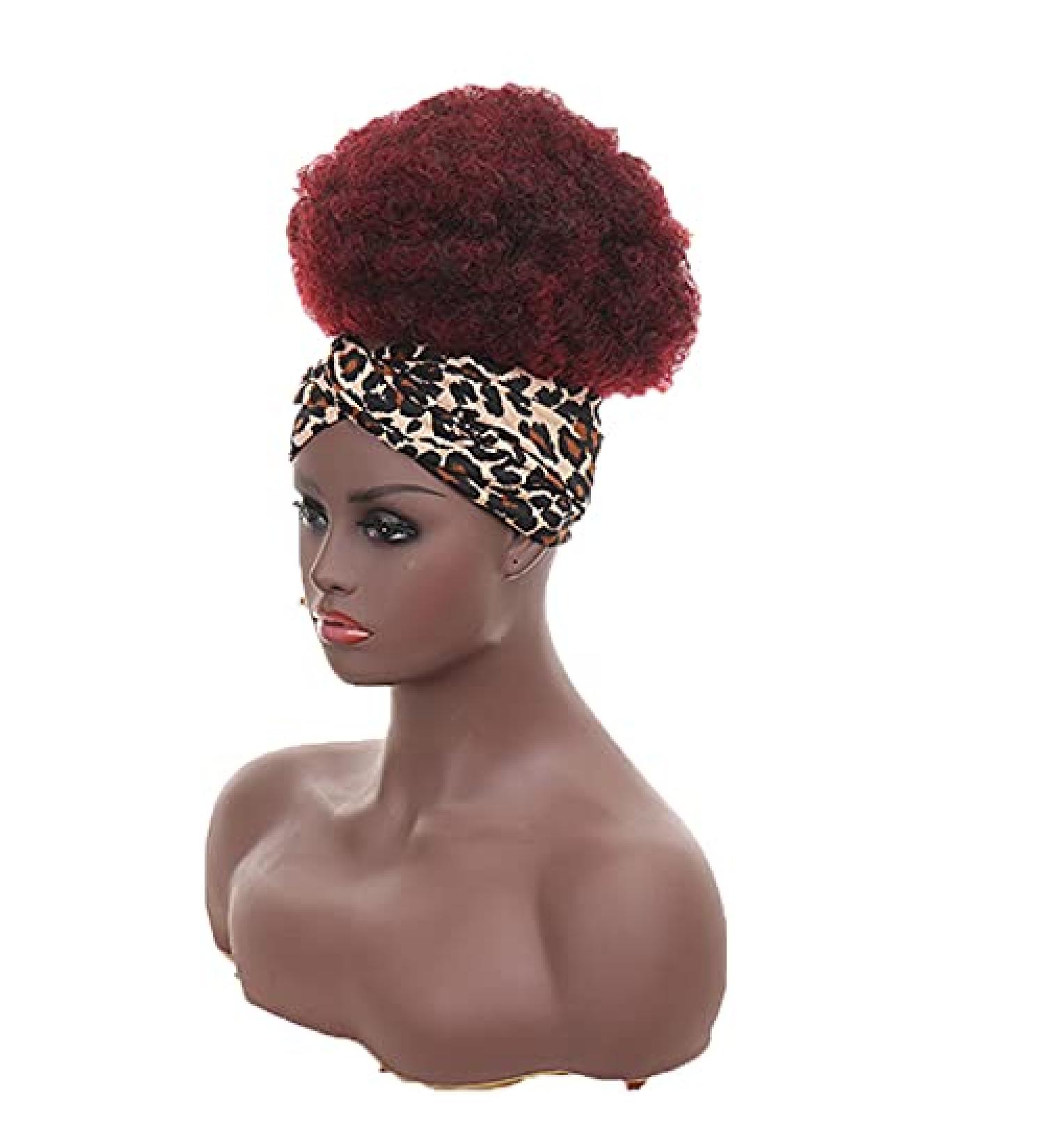 10 Inch Synthetic Buns Boy Wig | Afro Puff Hair Accessories for Girls & Women - Perfect Ballerina Look - Buy Online on GoSupps.com
