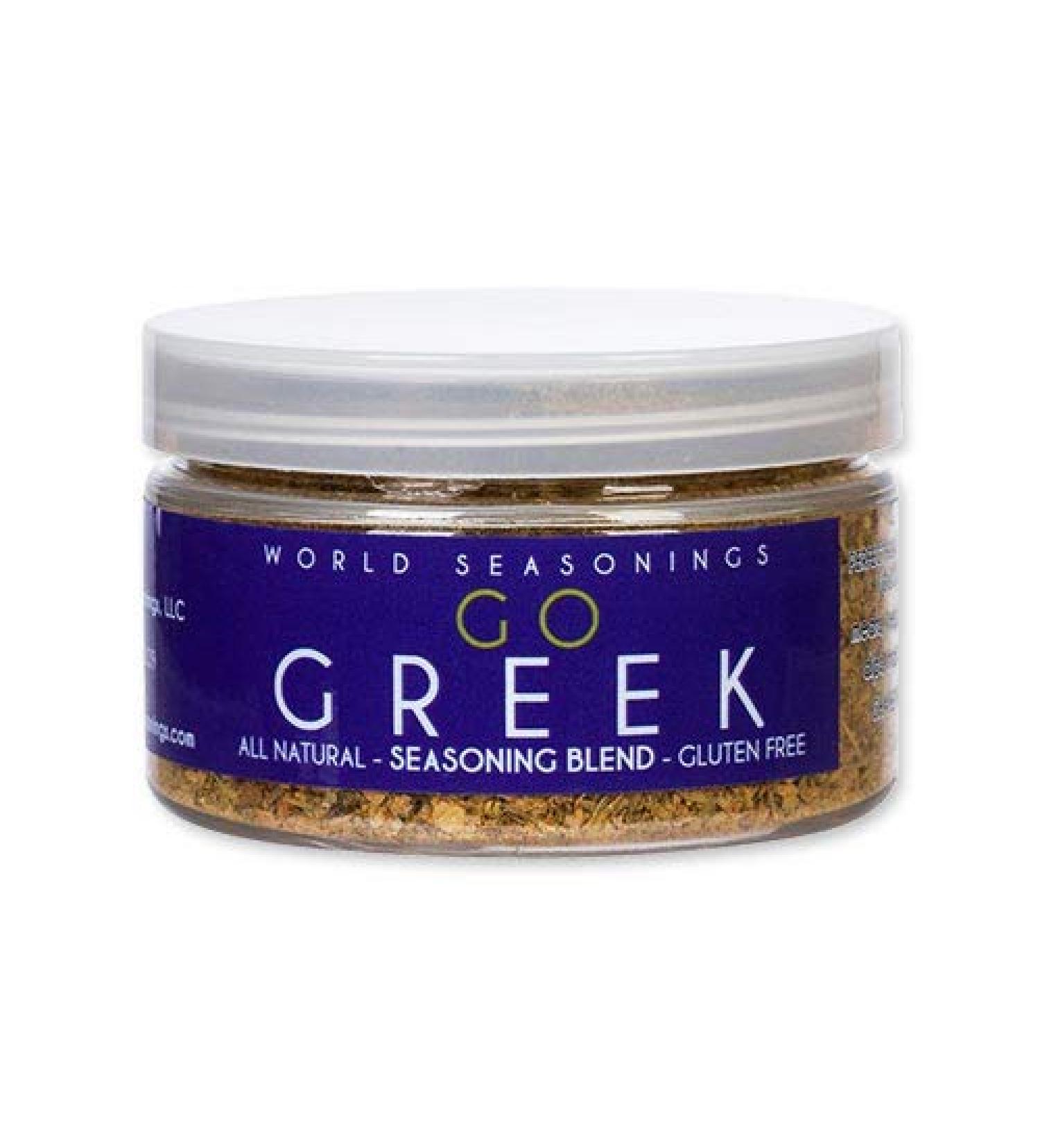 Greek Seasoning - Herbs Seasoning - Mediterranean Diet Cooking Spices - Salad Mix Seasoning - Pizza Seasoning - Lamb Rub Seasoning - Gluten Free Spices - Vegan Seasoning - World Seasonings GO GREEK 16 Count (Pack of 1)