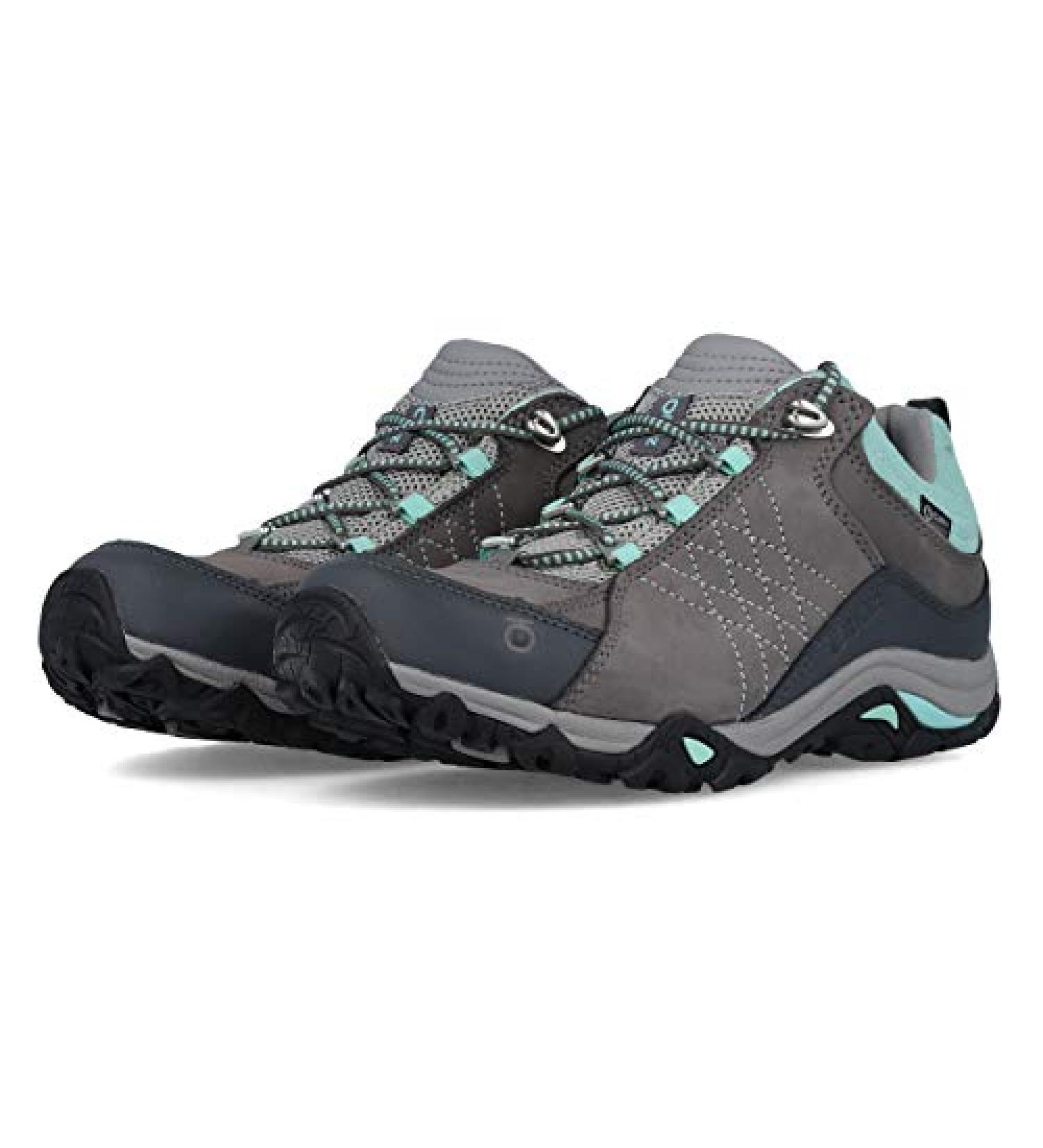 Oboz Women's Sapphire Low B-Dry Waterproof Hiking Shoe - Charcoal/Beach (Size 10) - Buy Online on GoSupps.com