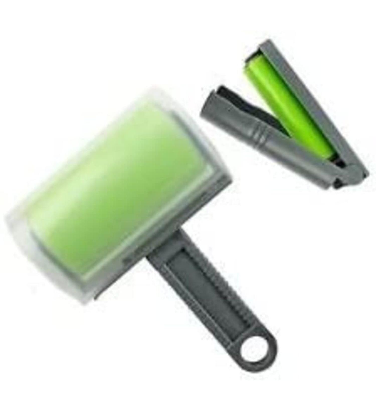 Best Sticky Gel Lint Roller Cleaner | Washable Pet Hair Remover Set | Reusable for Clothes & Car Seats - Green - Buy Online on GoSupps.com
