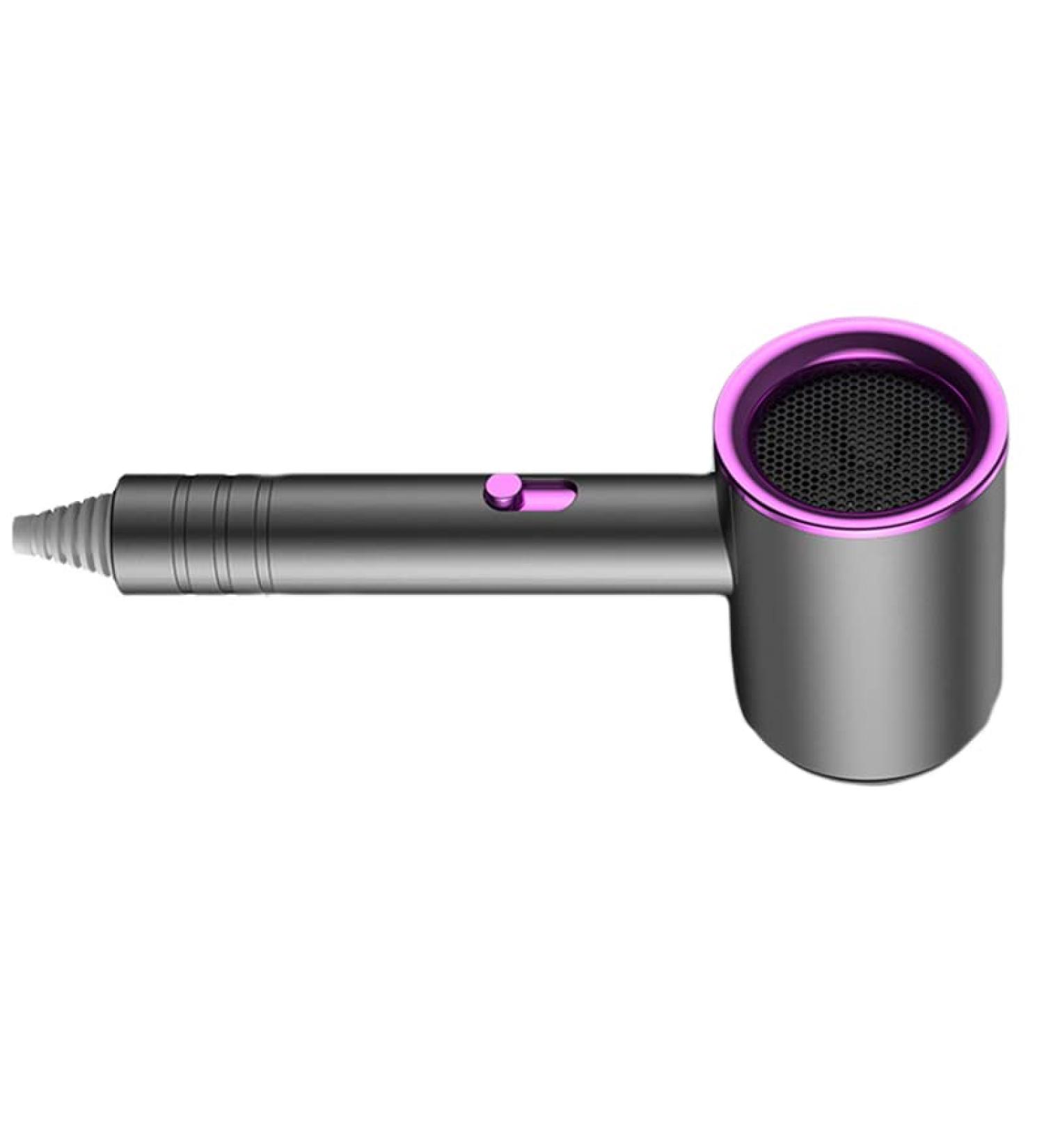 Hair Drying Towels Rotatable Nozzle Hair Drier Fast Drying Folding Design ABS PP Portable Powerful Blow Dryer for Home Salon Hair Drier Professional Mute 360 Degree (Grey with Blue Light) - Buy Online on GoSupps.com