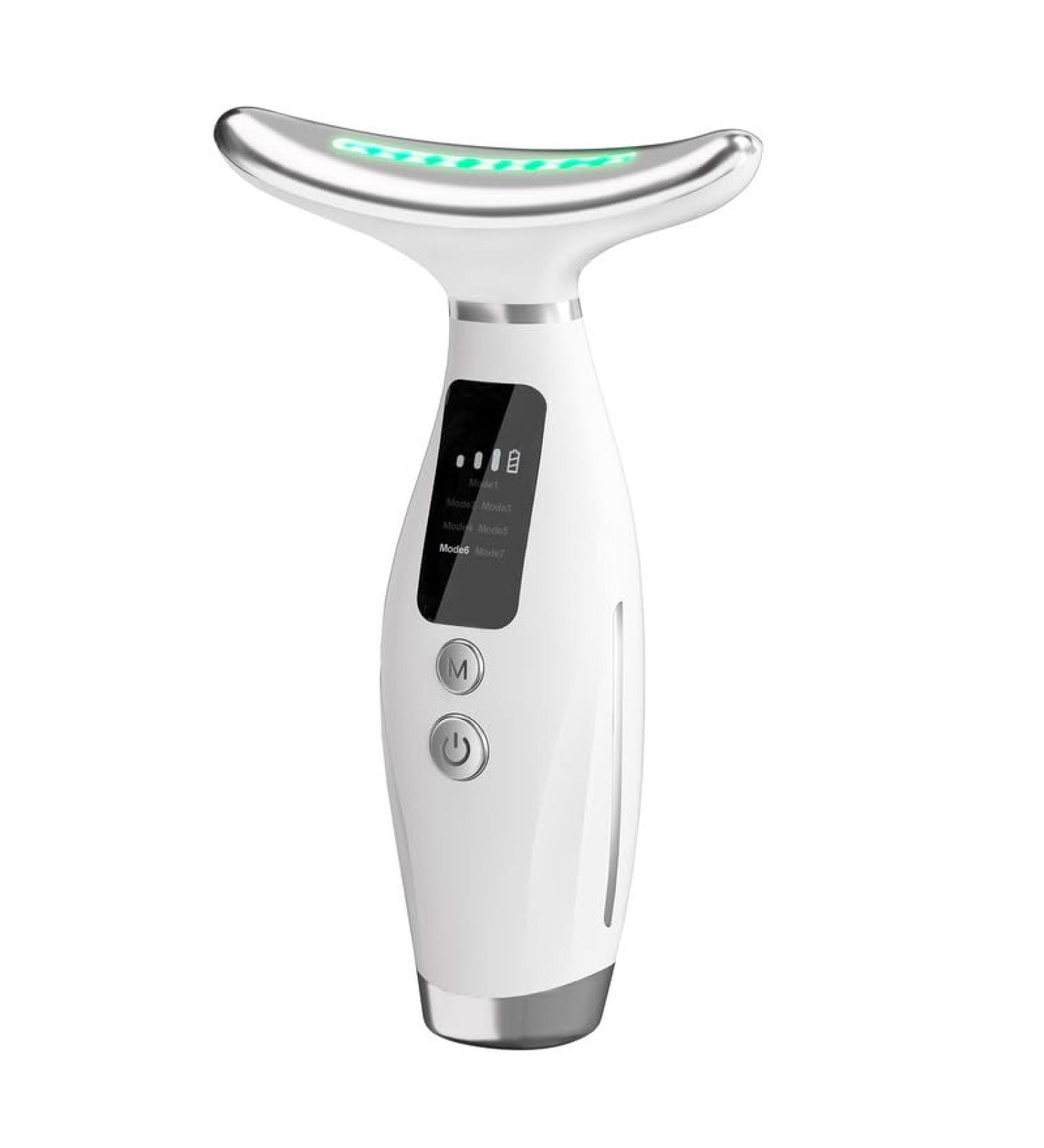 Neck Face Massager - 7 Color Portable Facial & Neck Massager with Vibrating & Warming Function for Enhanced Care - Buy Online on GoSupps.com