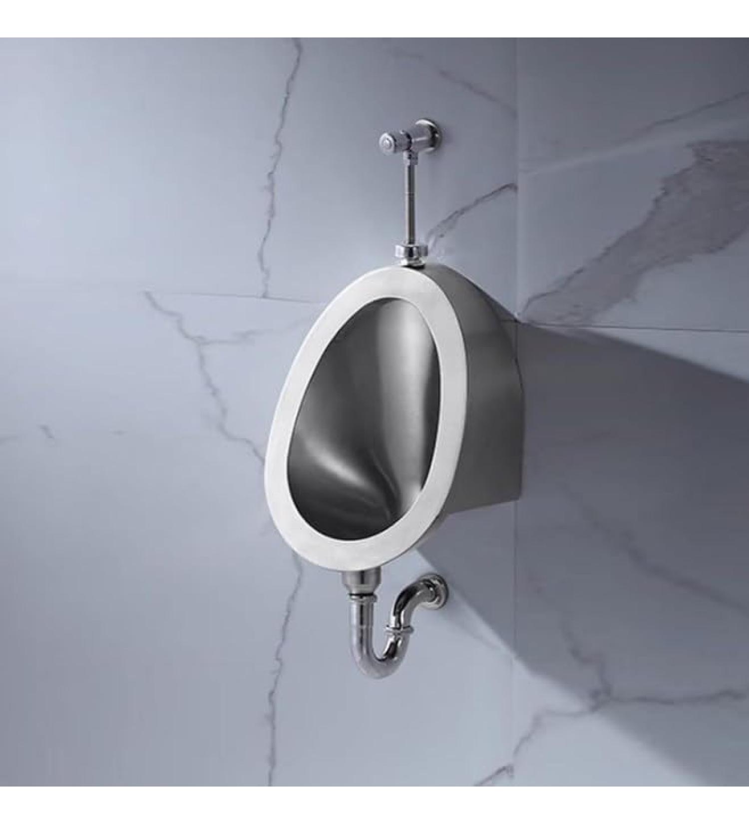 Stainless Steel Urinal Wall Mounted Bar Urinal Toilet Men's Urinal Commercial Splash- Urinal with Sensor Wall Mounted Smart Men's Urinal ConcealedSensor-WallPipe (Manualvalve WallPipe) - Buy Online on GoSupps.com