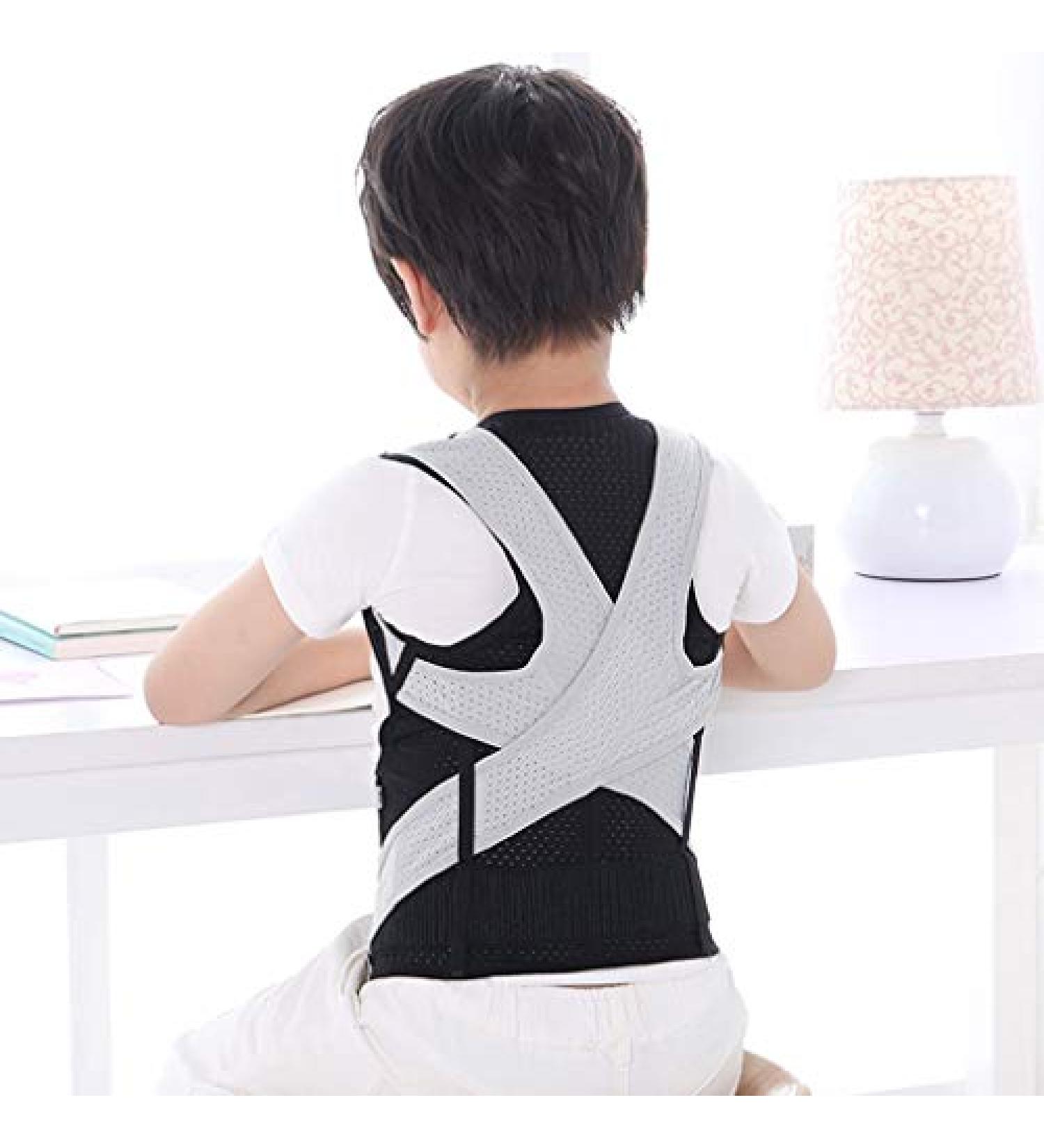 Back Brace Posture Corrector Spinal Support Shoulder and Upper Back Pain Relief and Posture Trainer for Kids vision - Buy Online on GoSupps.com