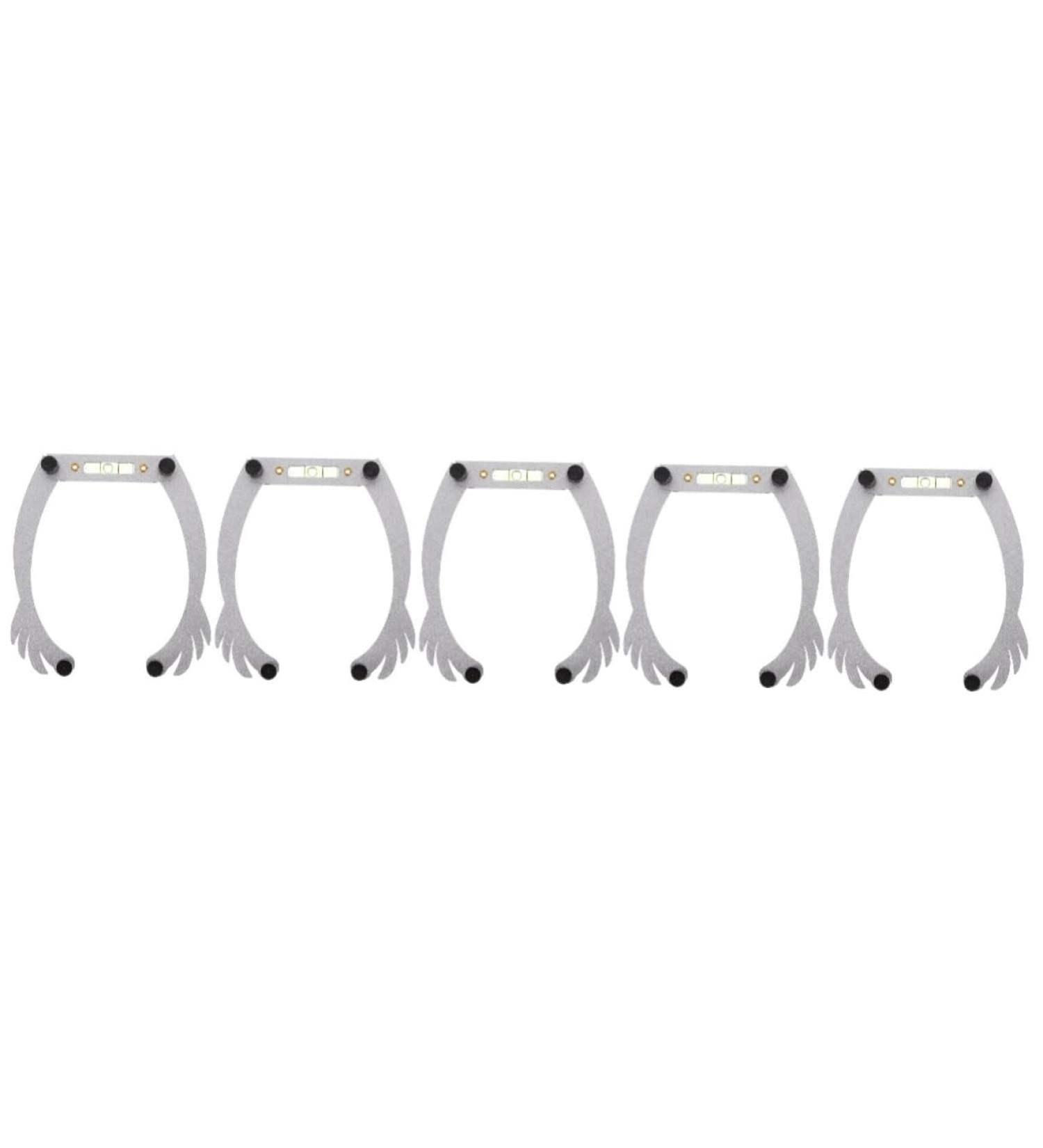FOMIYES 5pcs White Outfit Eye Brow Shaping Kit Eyebrow Measuring Tool Eyebrow Line Aluminum Alloy - Buy Online on GoSupps.com