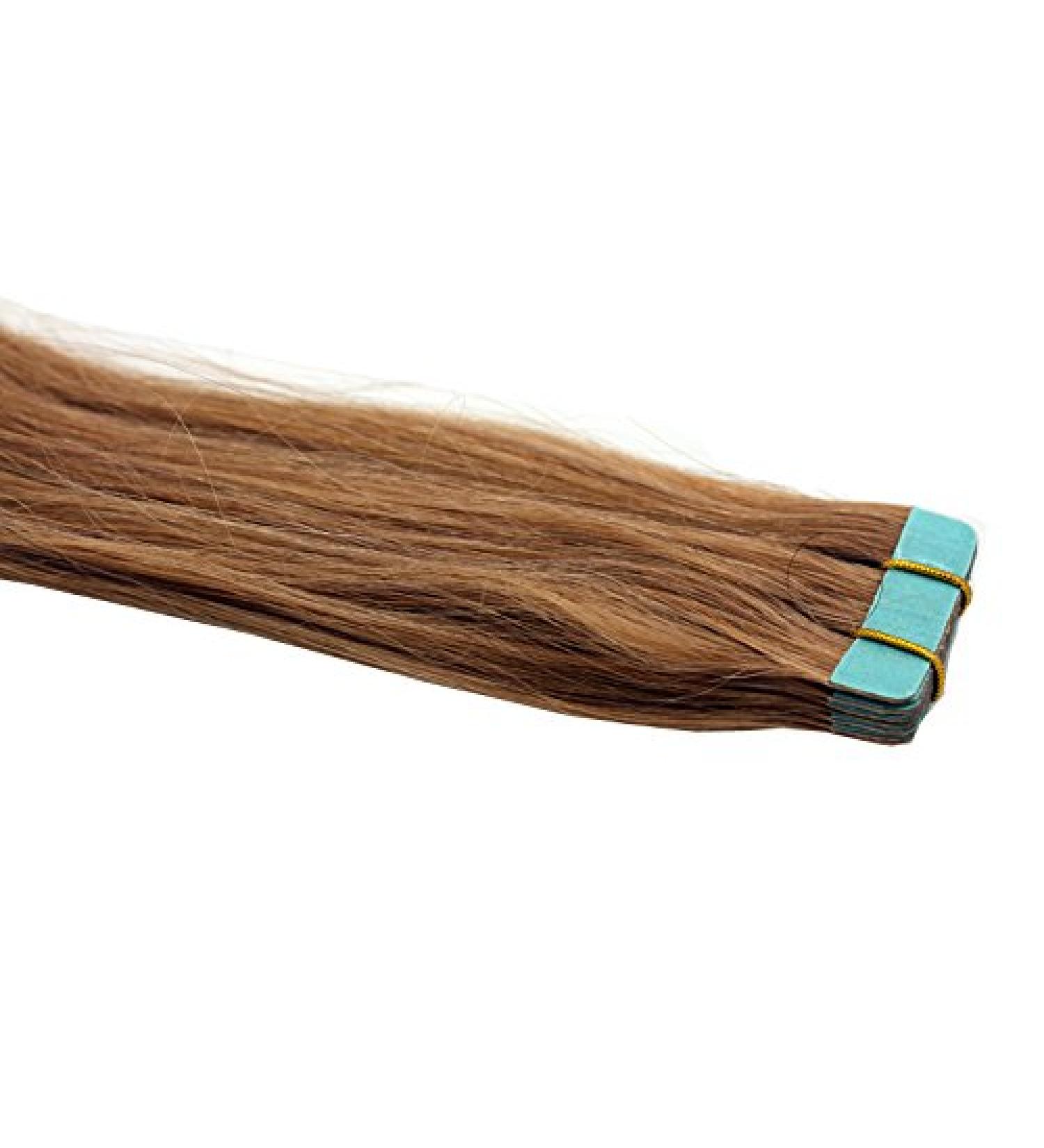 Tape In/On 100% Human Hair Remy Hair Extensions Hair Extension 2.5g / Weft (50cm - 10 Wefts - #27 Honey Blonde)