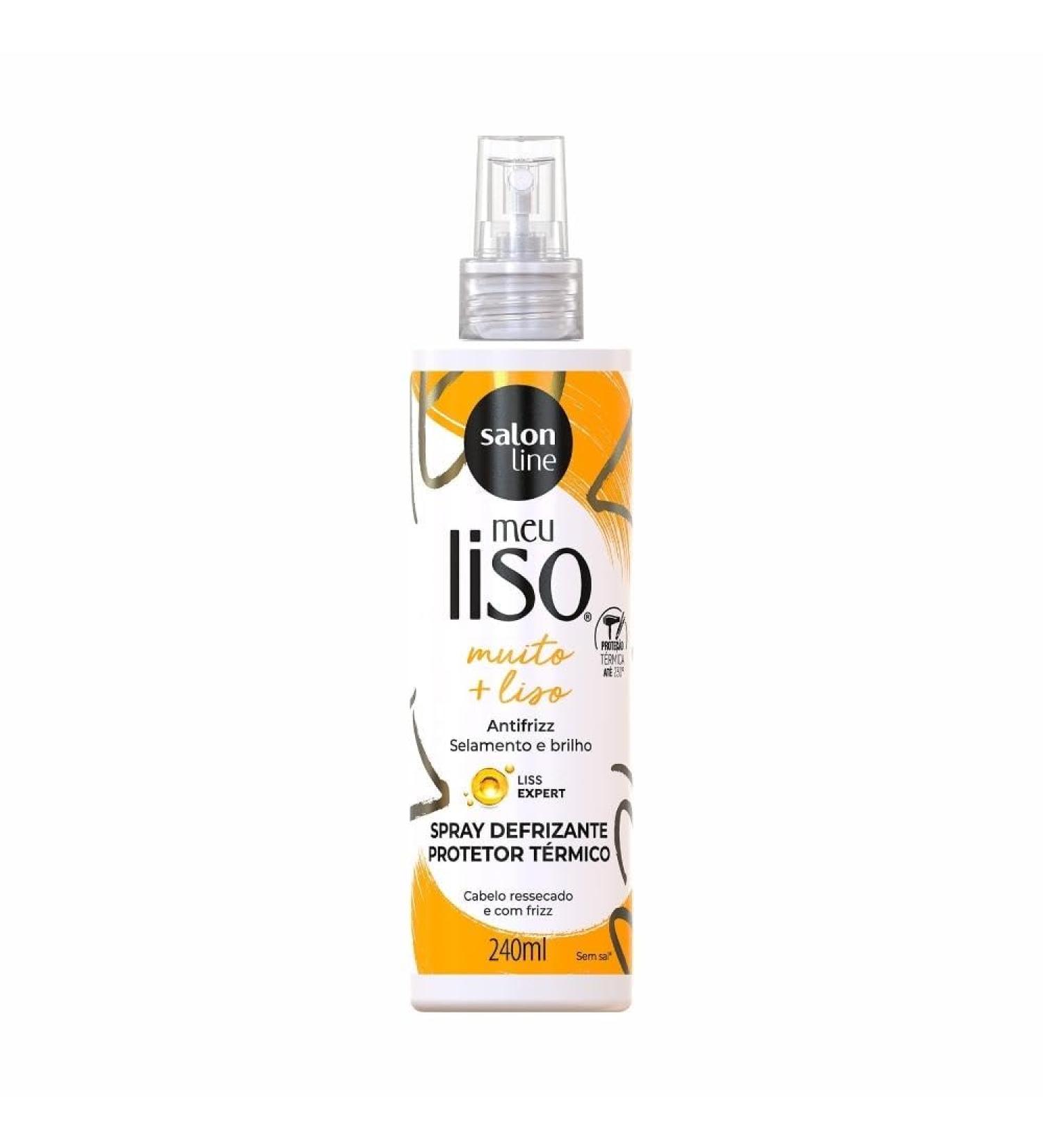 Salon Line - Linha Meu Liso (Muito +) - Spray Protetor Termico 240 Ml - (My Straight (Much +) - Thermal Protective Spray 8.11 Fl Oz) - Buy Online on GoSupps.com