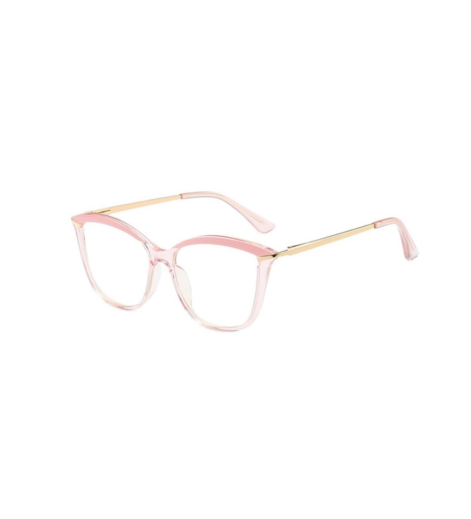 Retro Cat Eye Blue Light Blocking Reading Glasses for Men & Women - Trendy Anti Eyestrain Computer Readers in Pink Size 2.0x - Buy Online on GoSupps.com