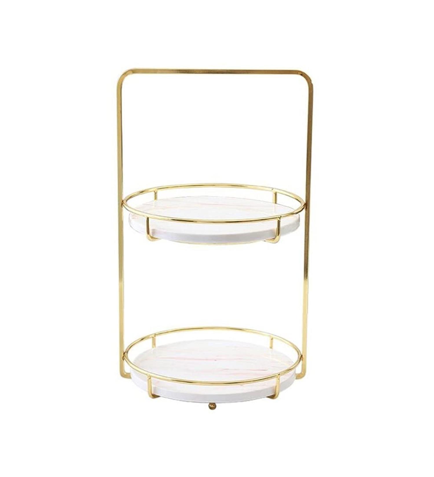 2-Tier Countertop Fruit Basket Stand Detachable Fruit Holder Kitchen Storage Baskets Stand Cake Rack (Color : Gray) (Red) - Buy Online on GoSupps.com