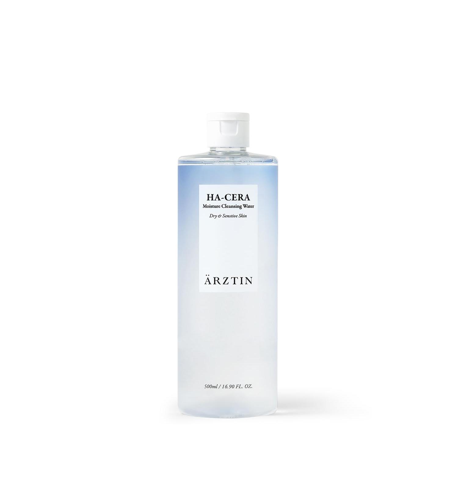 HA-CERA Moisture Cleansing Water | Gentle Makeup Remover with Hyaluronic Acid & Ceramide | 16.9 fl oz - Buy Online on GoSupps.com