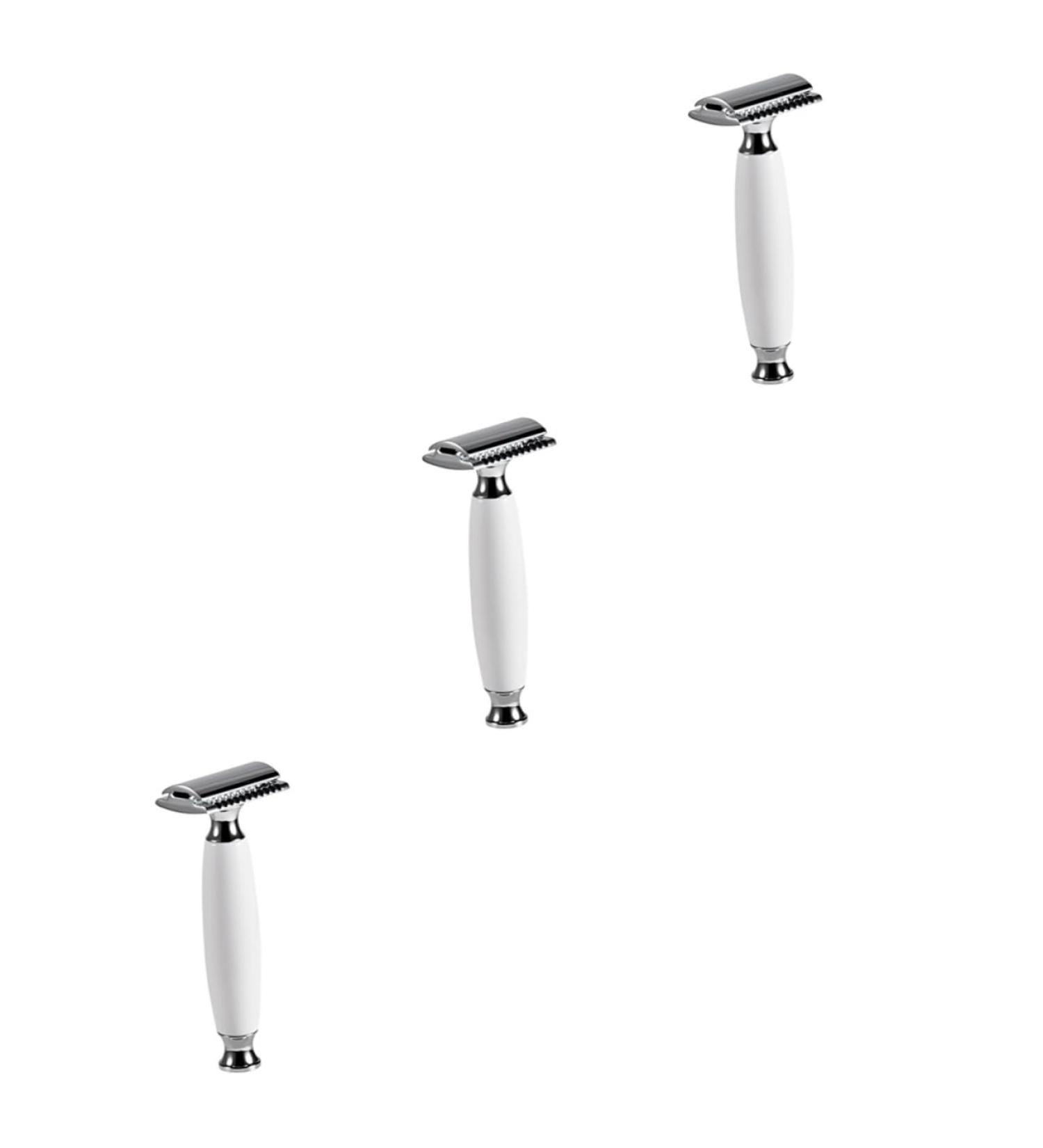 Minkissy 3pcs Double Edged Razor Knife Set - Manual Blades for Precision Shaving | International Shipping - Buy Online on GoSupps.com