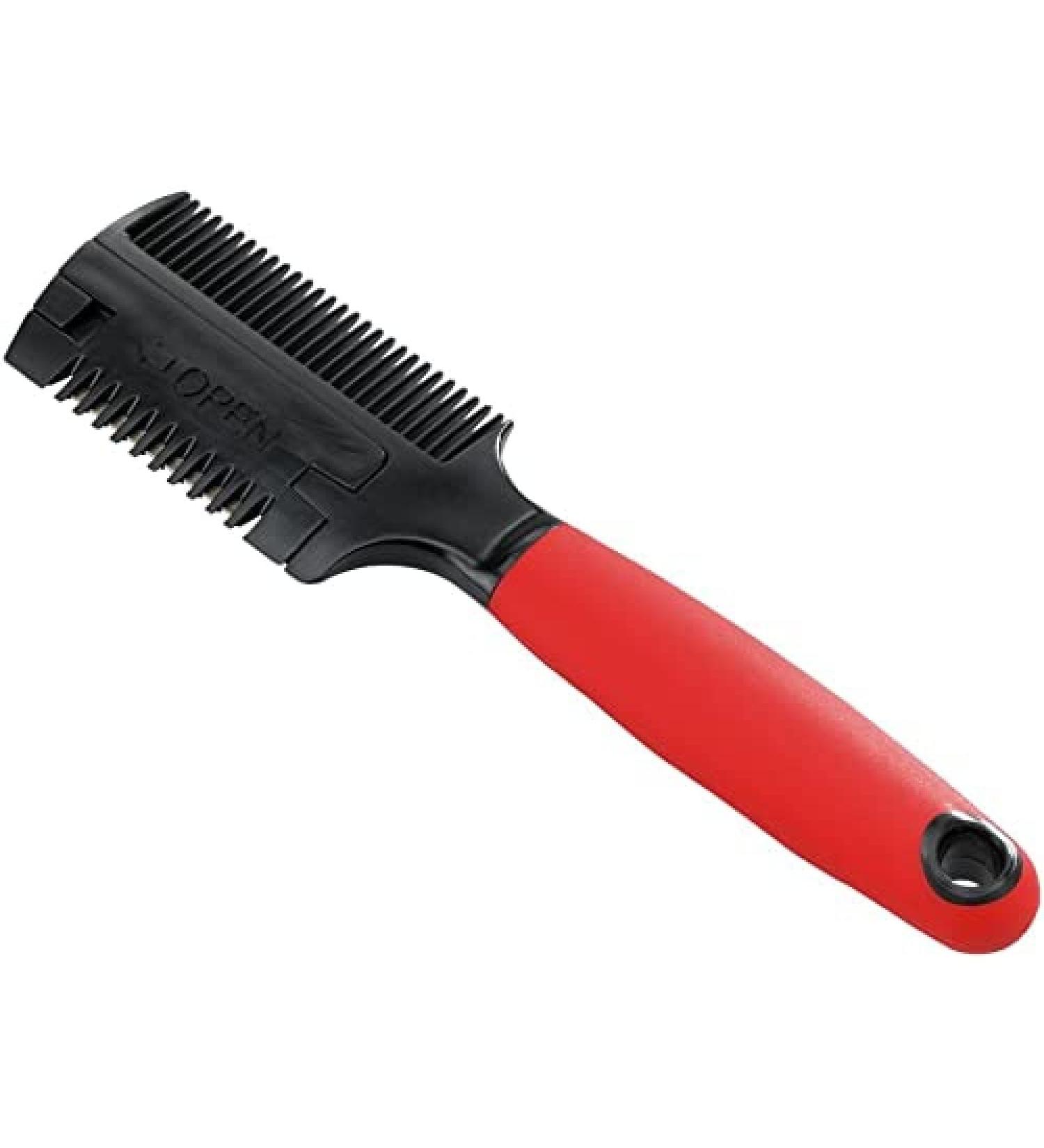 Ferplast Double Comb with Razor Blade for Dogs - Thinning Comb 18.3 x 4.5 x 1.8 cm | International Shipping Available - Buy Online on GoSupps.com