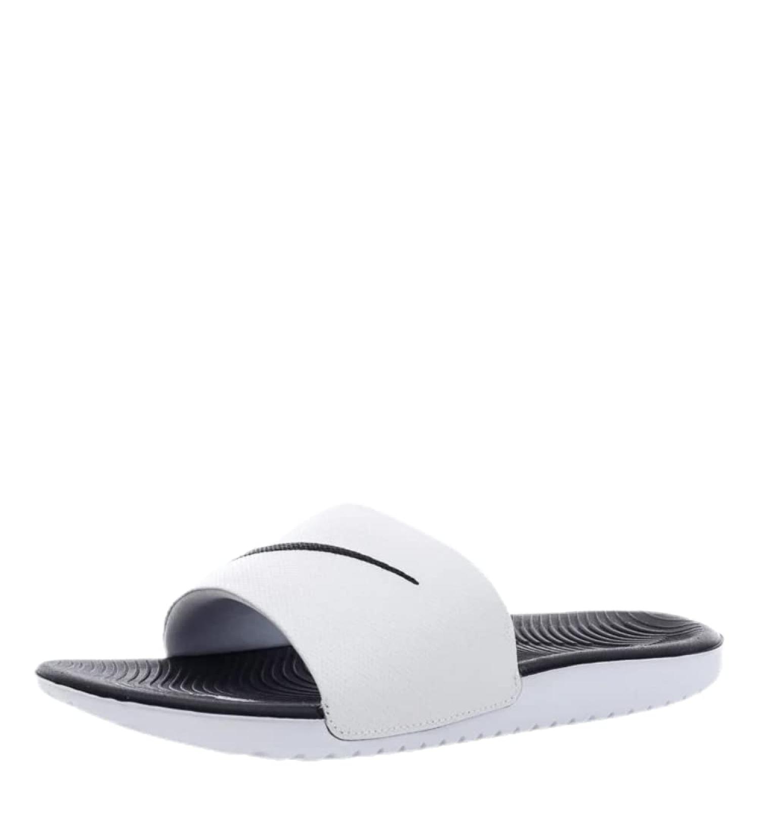 Nike Unisex Kids Kawa Slide Sandal 37.5 EU - White Black | Best International Shipping & Deals - Buy Online on GoSupps.com