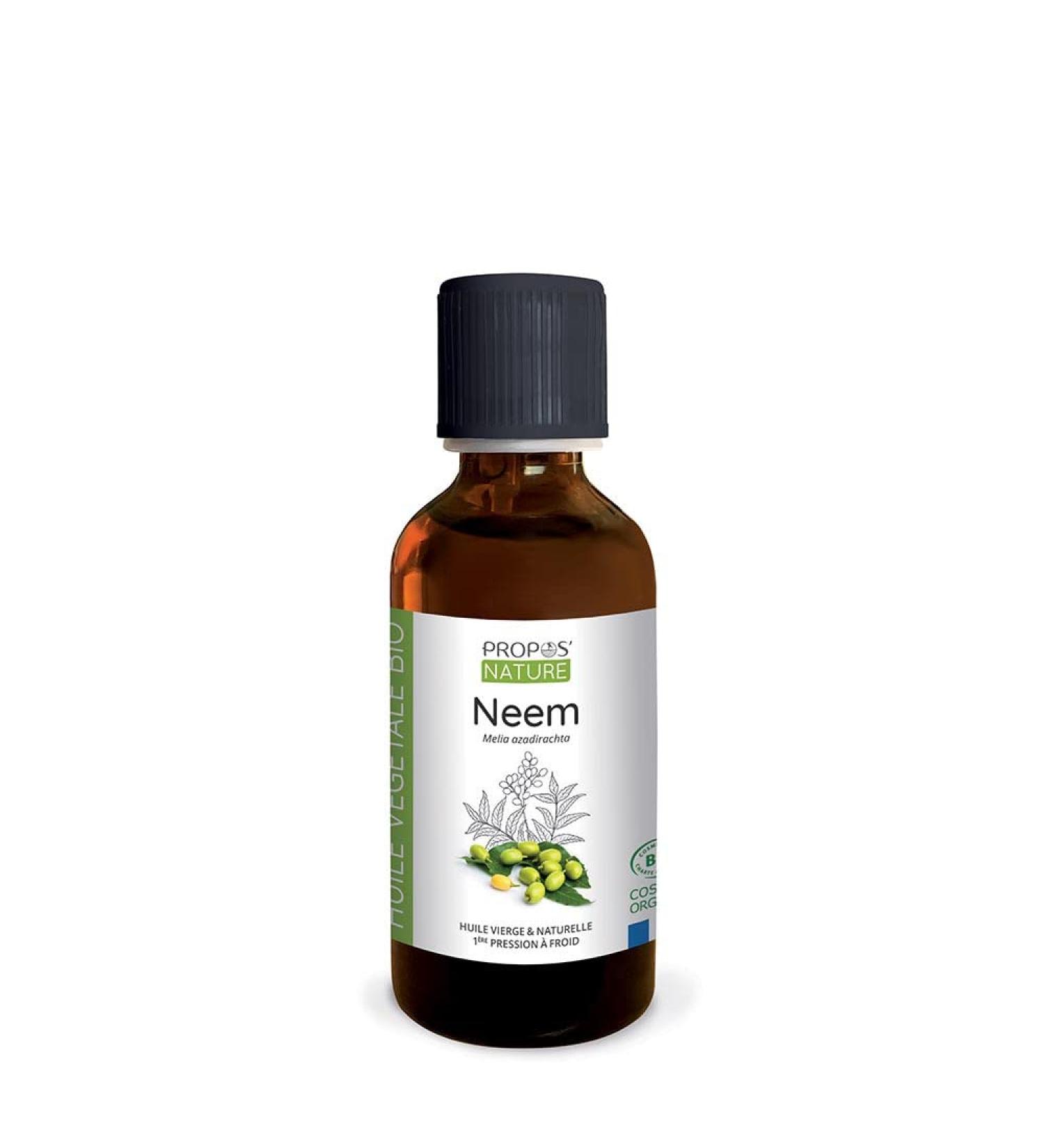 Organic Neem Oil 100% Pure and Natural 50 ml PROPOS'NATURE - Buy Online on GoSupps.com