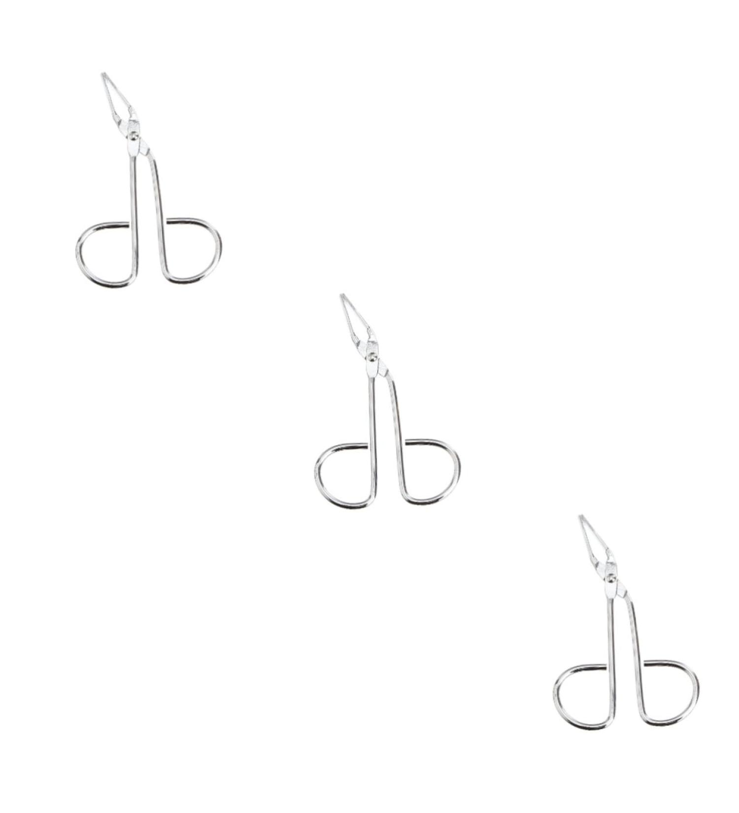 Magiclulu 3-in-1 Stainless Steel Eyebrow Tweezers | Inox Tweezers Scissors & Eyelash/Nasal Hair Cutter for Women - Perfect Face Grooming Tool - Buy Online on GoSupps.com