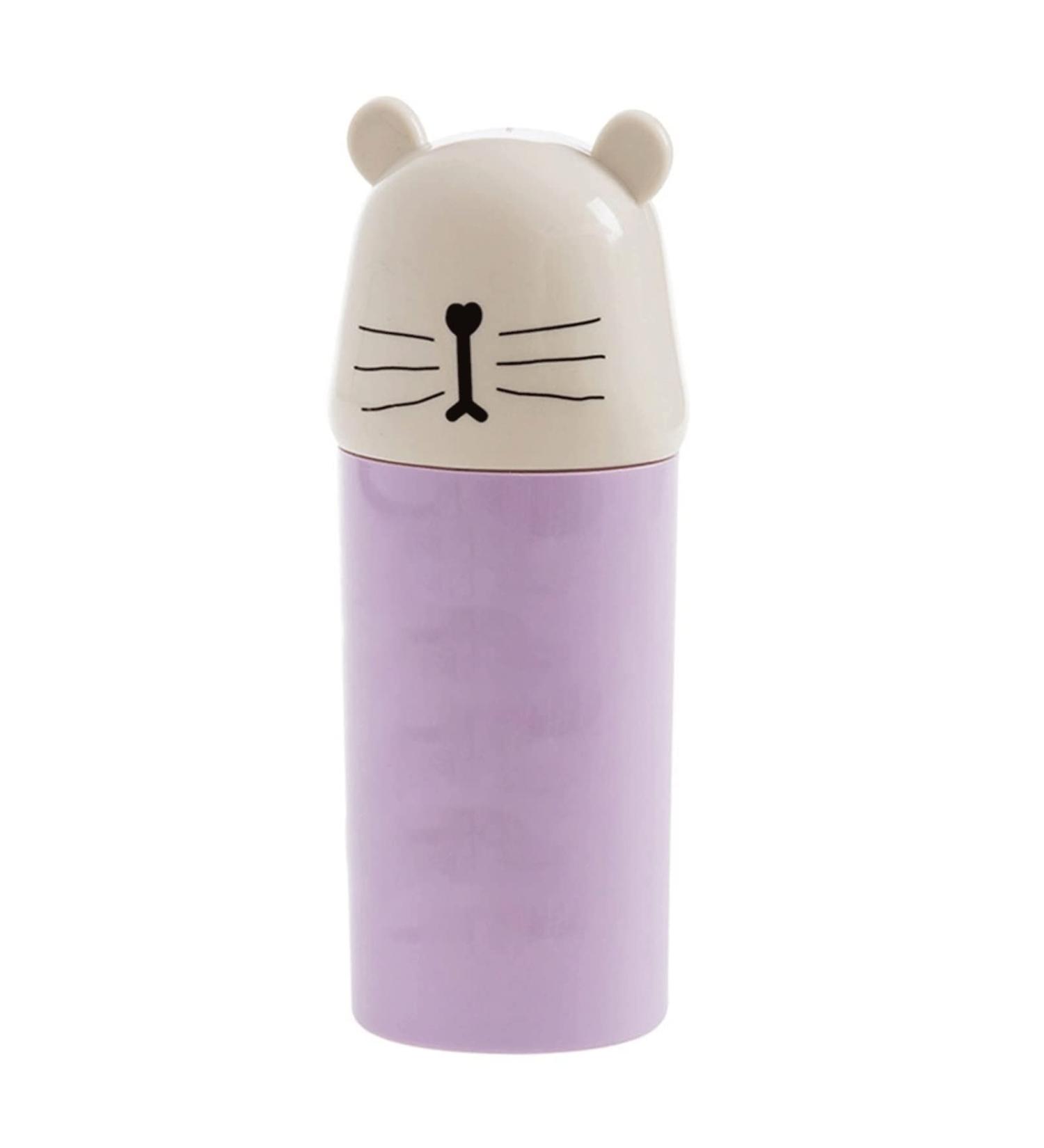 Digjobk Violet Toothbrush Mug - Portable Cartoon Water Holder & Toothpaste Organizer for Travel & Bathroom - Buy Online on GoSupps.com