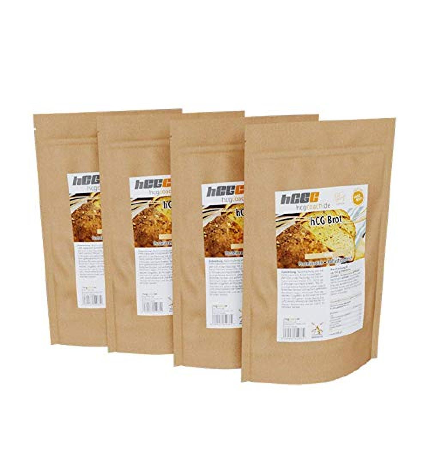 4-Pack: hCG Low Carb Bread Baking Mix First Bread Suitable for HCG Strict Phase (WHITE)