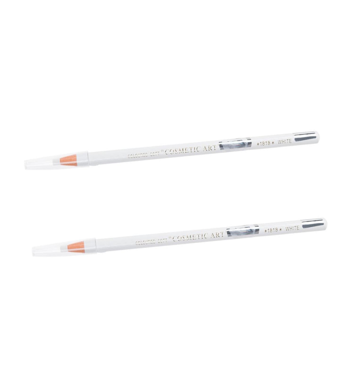 PRETYZOOM 2 pi ces Crayon Sourcils Imperm able Longue Tenue Blanc Silky Lisse Facile Estomper Maquillage Visage Femme - Buy Online on GoSupps.com