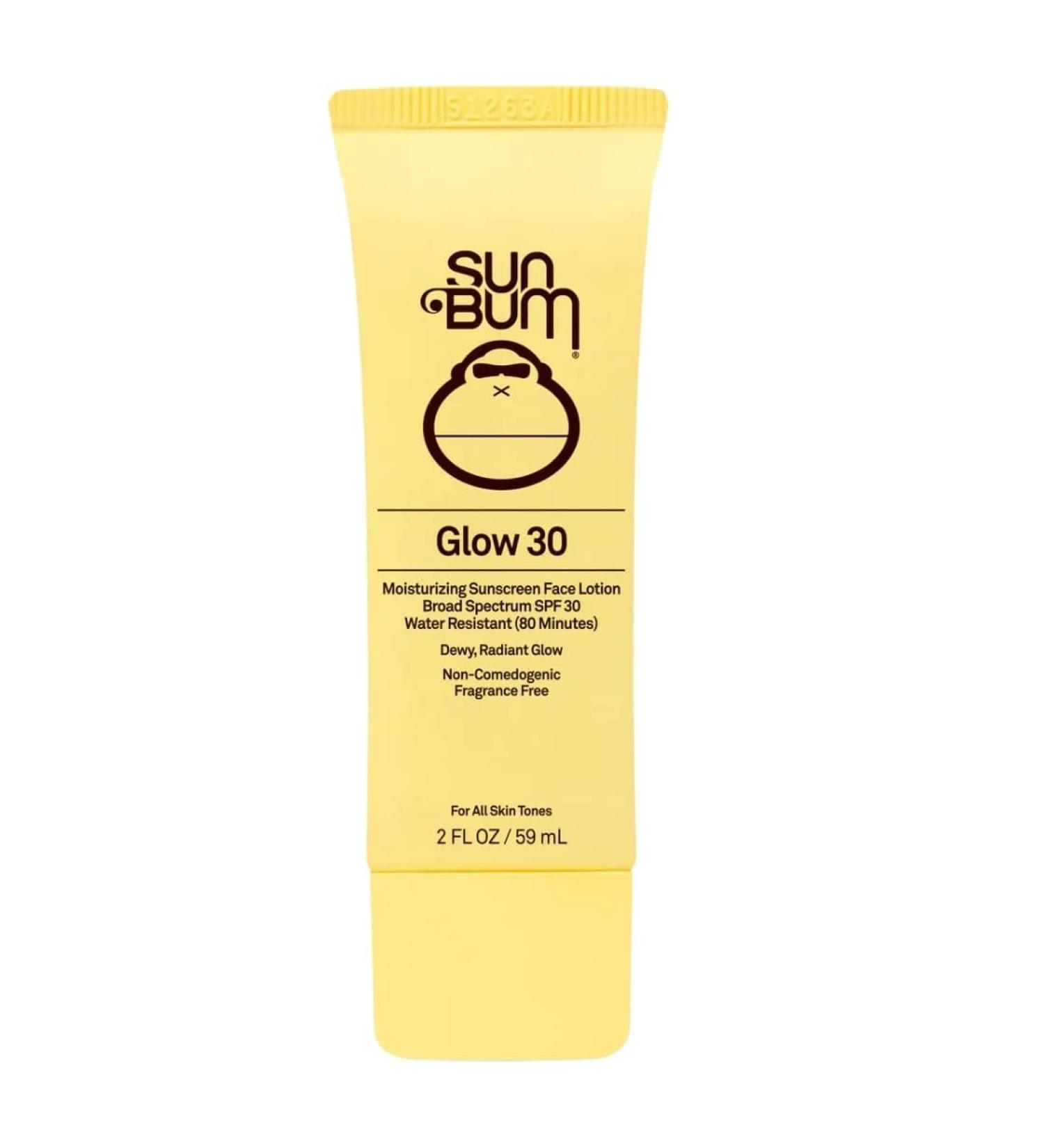Sun Bum Original Glow Sunscreen SPF 30 Bright Daily Sunscreen Broad Spectrum UVA/UVB Protection 60 ml - Buy Online on GoSupps.com