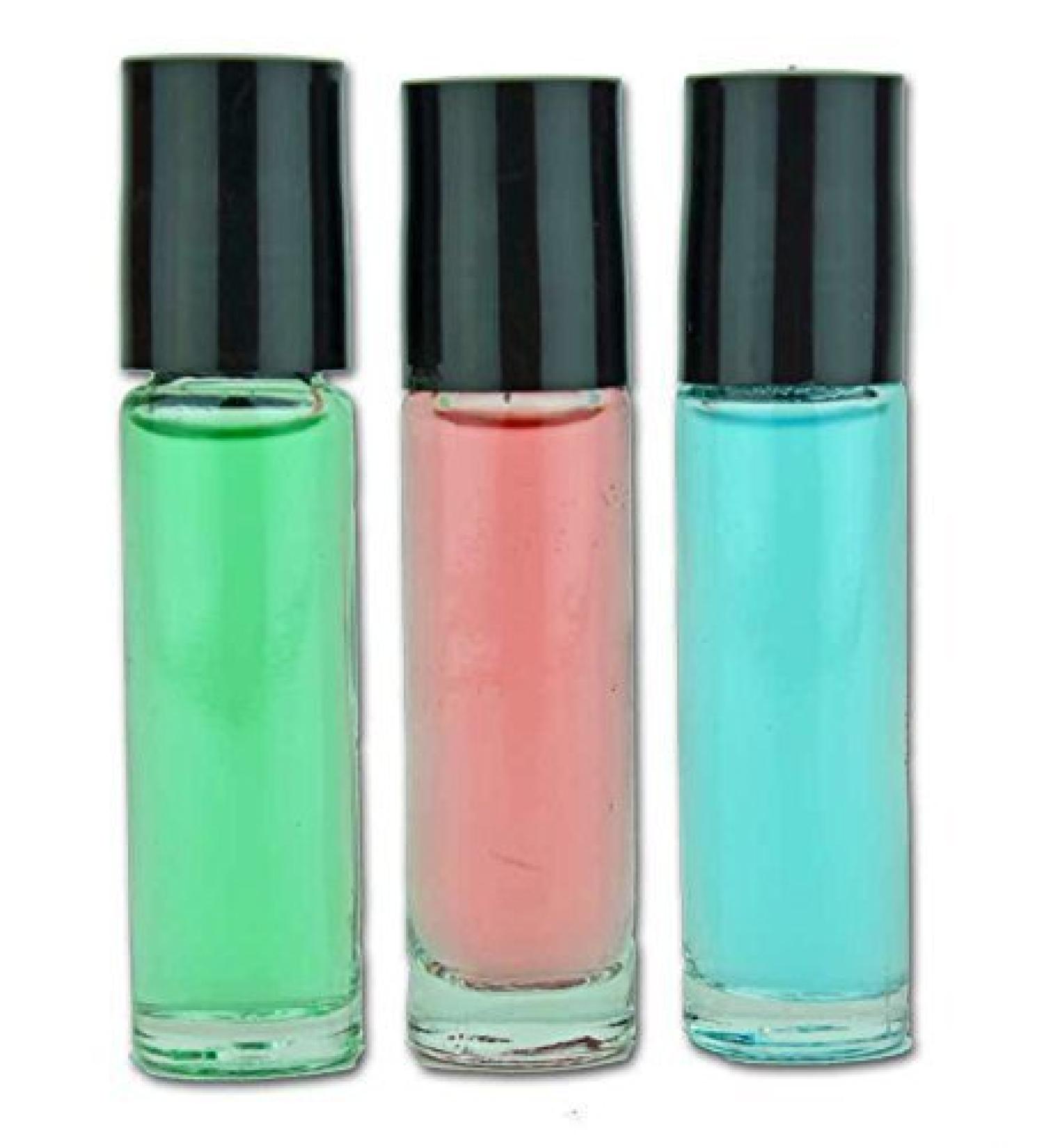 Mens Fragrance Samples - Roll on Body Oil Pure Uncut Solid Perfume Travel Size Cologne Rollerball Alt Fragrance 3 Pc Sporty Collection