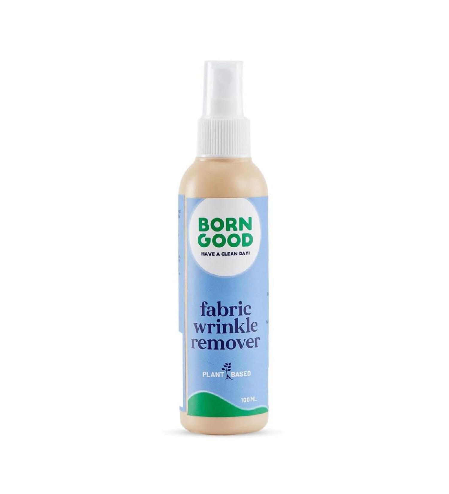 Plant-Based Fabric Wrinkle Remover | Non-Toxic Odor Eliminator & Fabric Refresher | Biodegradable Solution for Up to 30 Shirts (100ml - Buy Online on GoSupps.com