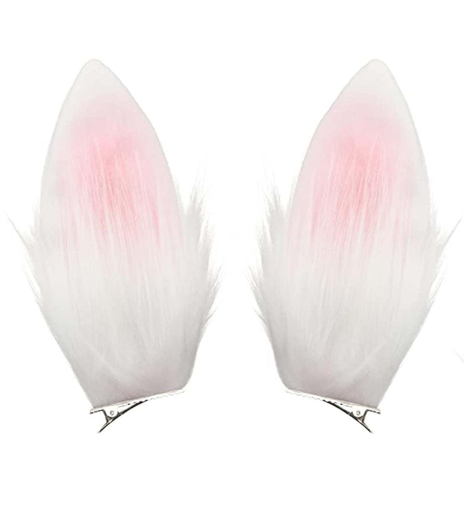 Easter Halloween Cosplay Bunny Rabbit Ear Hair Clip - White TSFJ37 - Buy Online on GoSupps.com