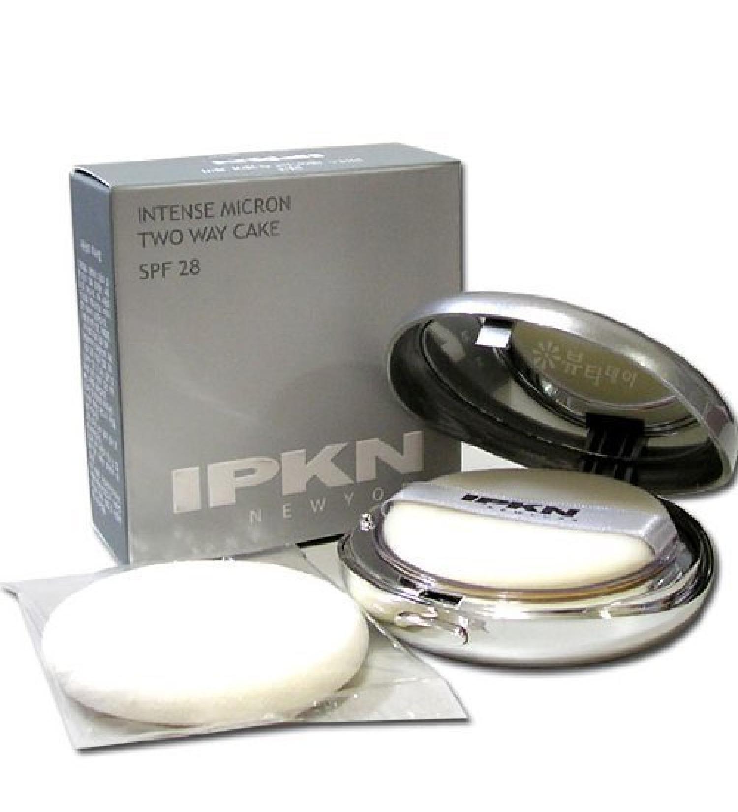 Korean Cosmetics_IPKN Intense Micron Two Way Cake (spf 28  pa++)_No.23 natural beige_14g by IPKN