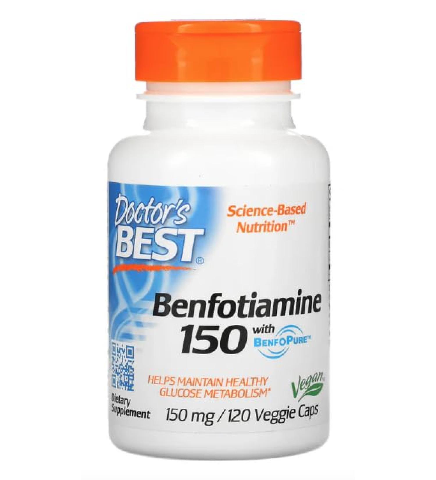 Dr Bests Benfotamine 150 150mg 120 Veggie Caps - Buy Online on GoSupps.com