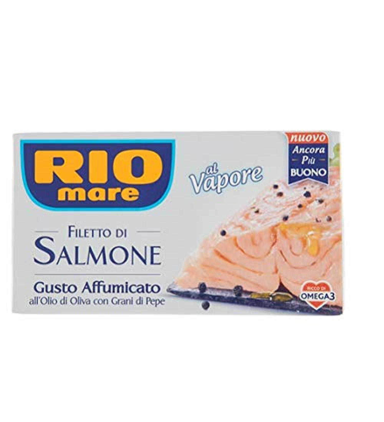 Rio Mare Salmone Affumicato Huile de saumon avec poivre 125 g